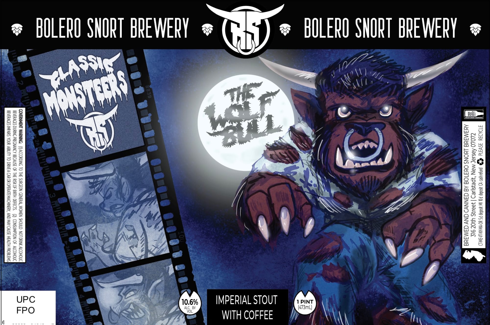 The Wolf by Bolero Snort Brewery - beer label