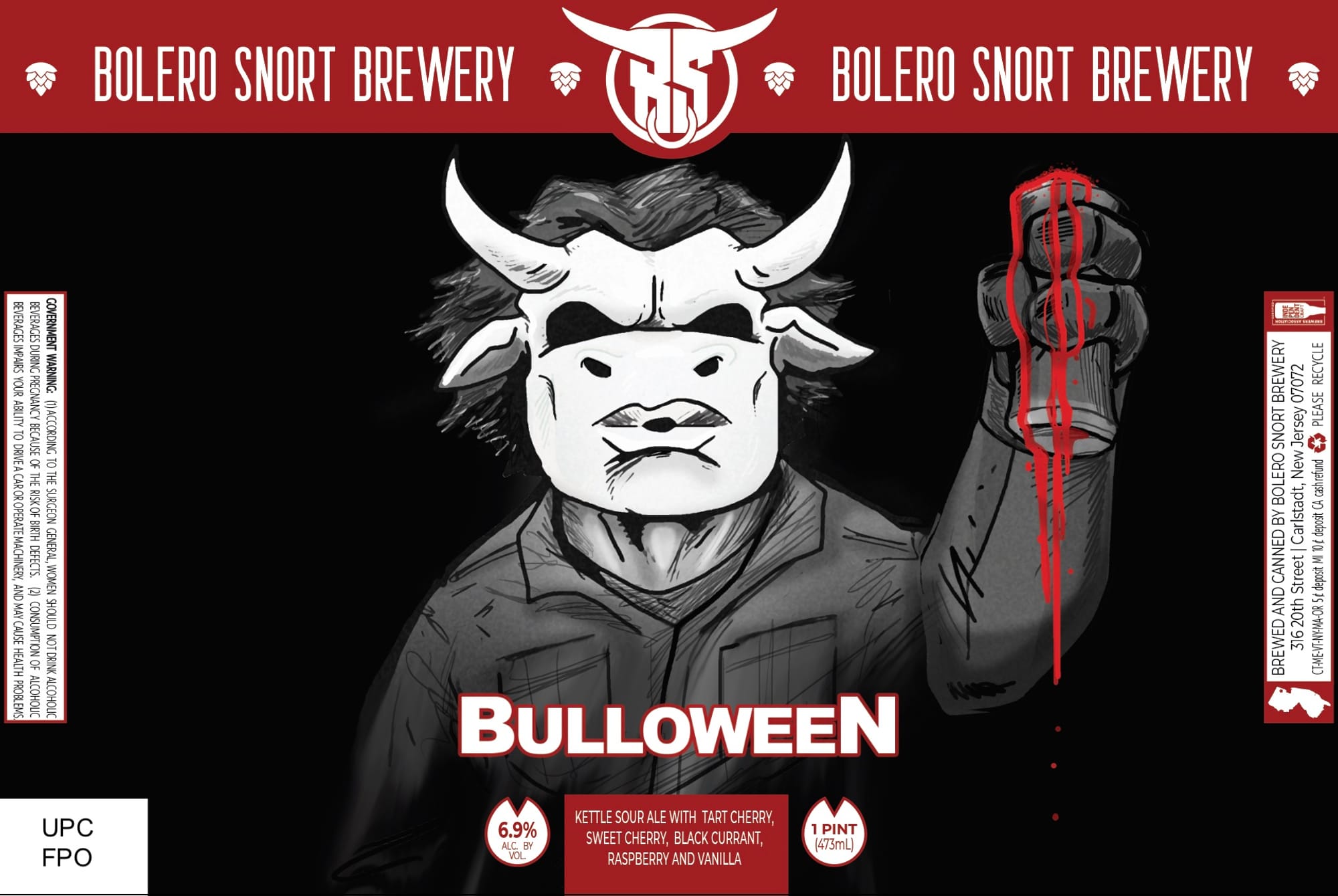 Bulloween by Bolero Snort Brewery - beer label
