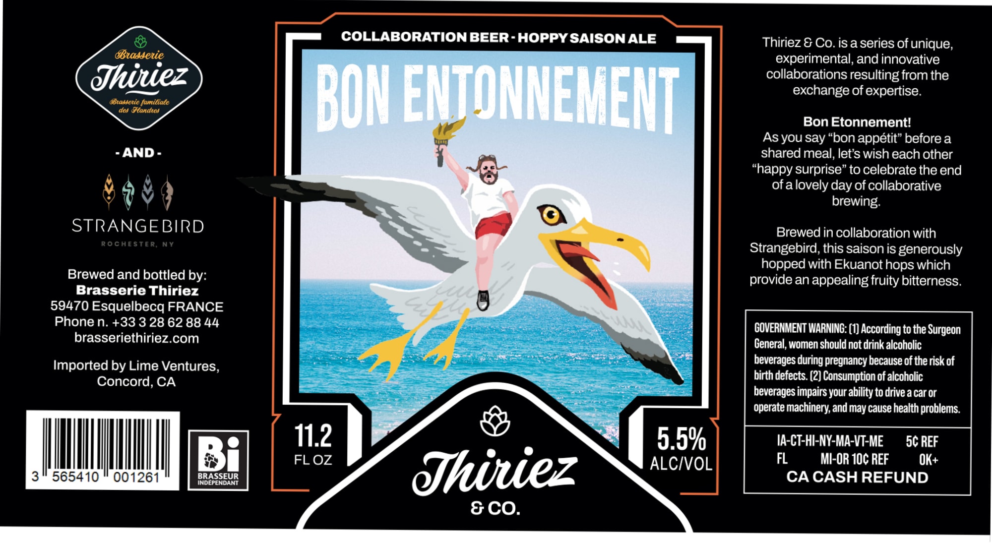 Bon Entonnement by Brasserie Thiriez & Co. - beer label