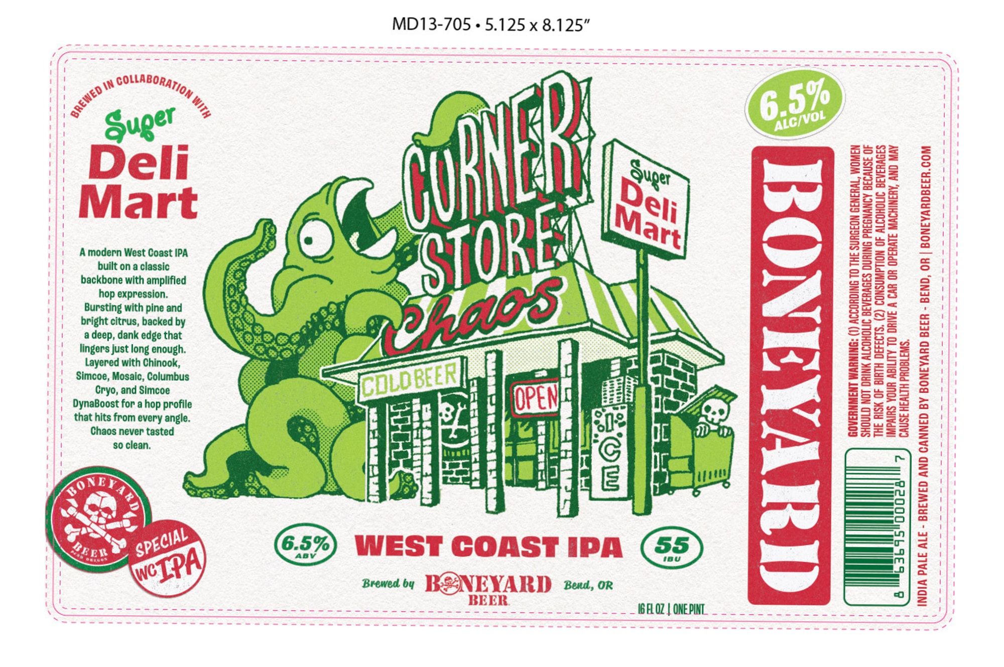 Super Burner by Boneyard Beer - beer label