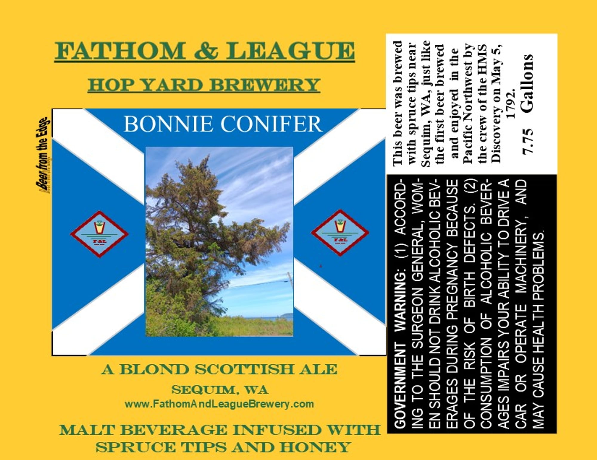 Bonnie Conifer by Fathom & League Brewery - beer label
