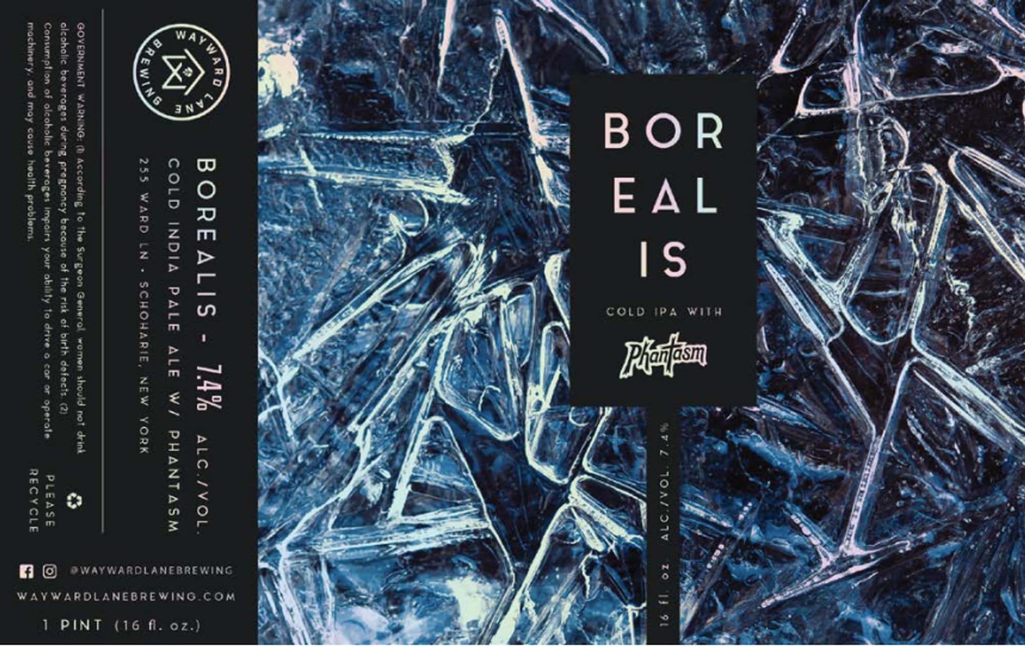 Borealis by Wayward Lane Brewing - beer label