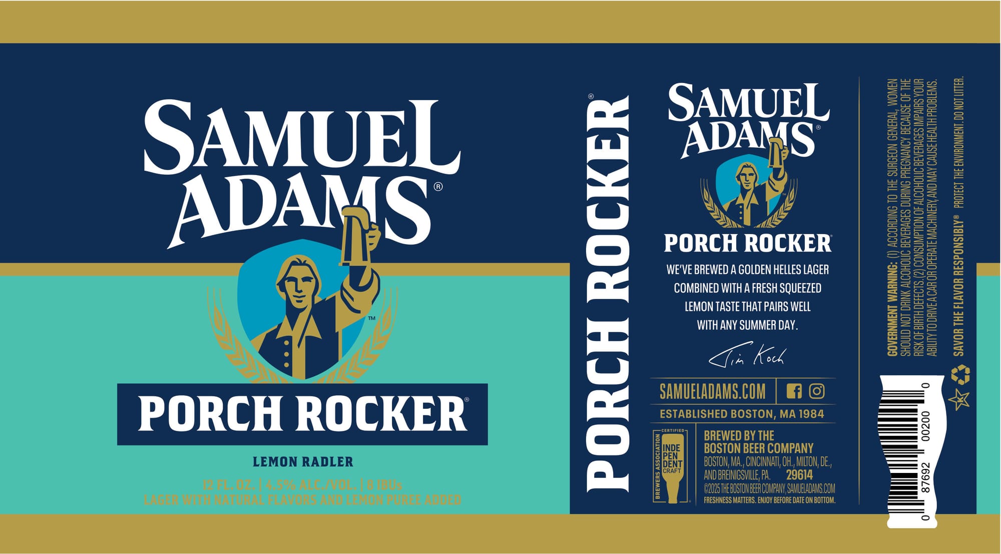 Porch Rocker by Samuel Adams - beer label