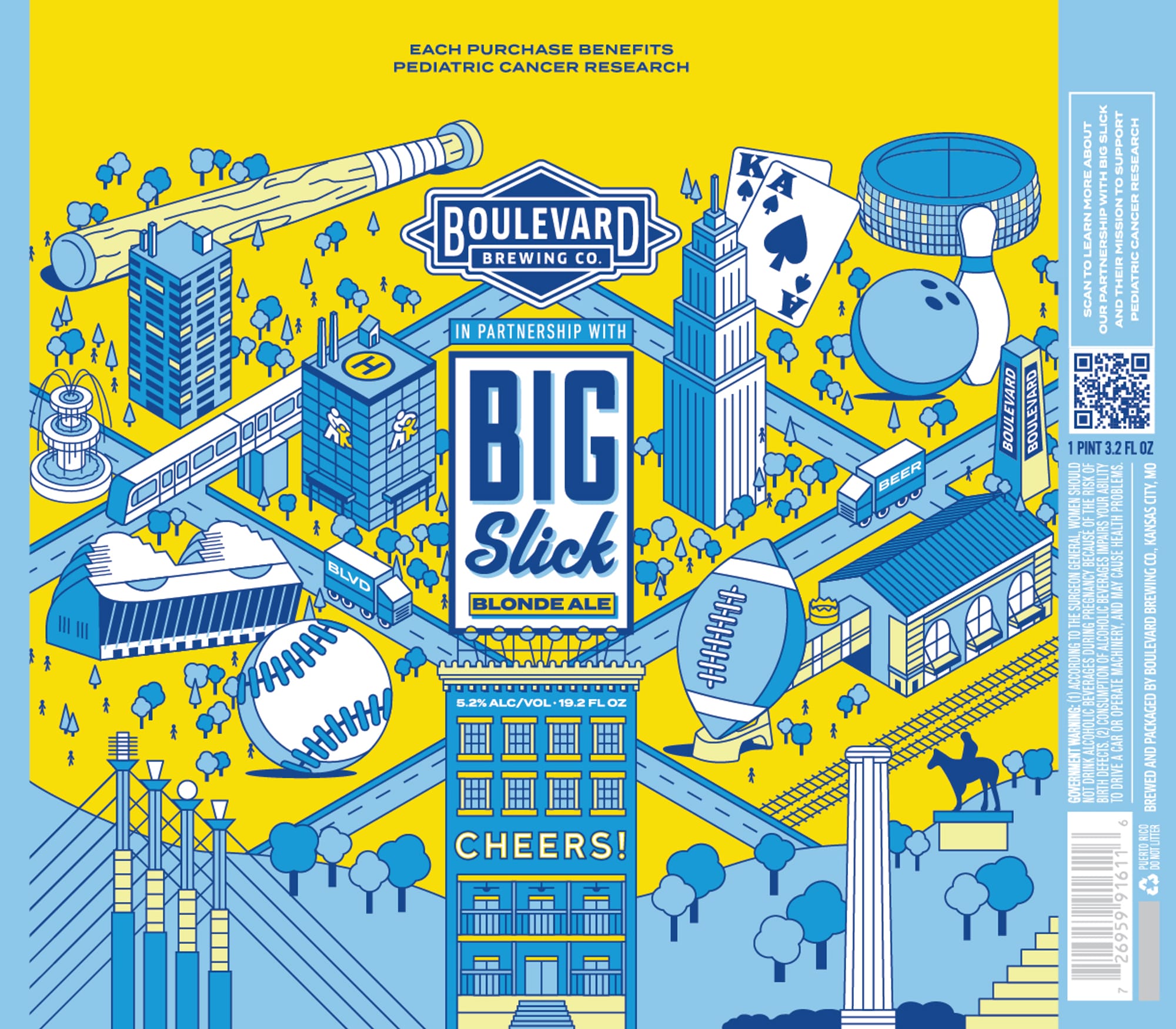 Big Slick Blonde Ale by Boulevard Brewing Co. - beer label