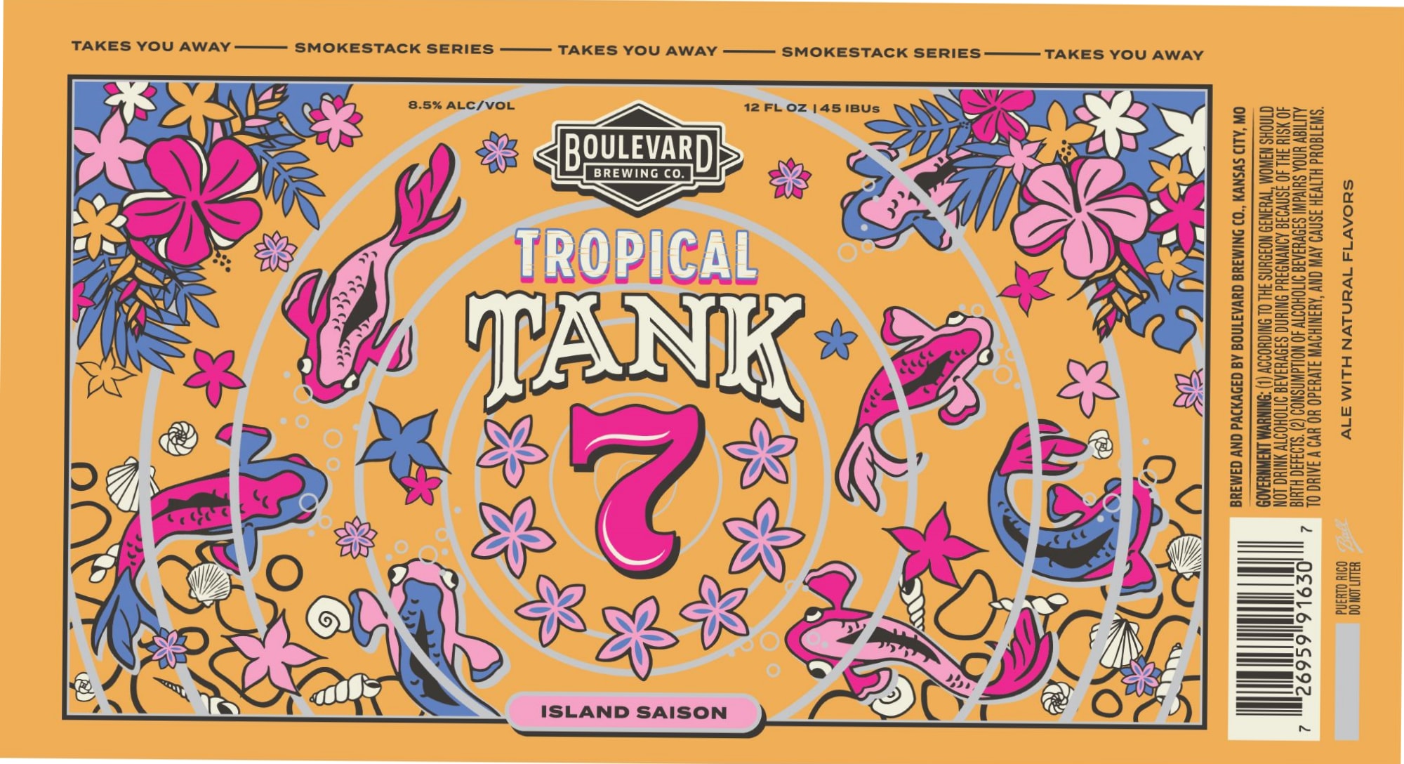 Tropical Tank 7 by Boulevard Brewing Co. - beer label