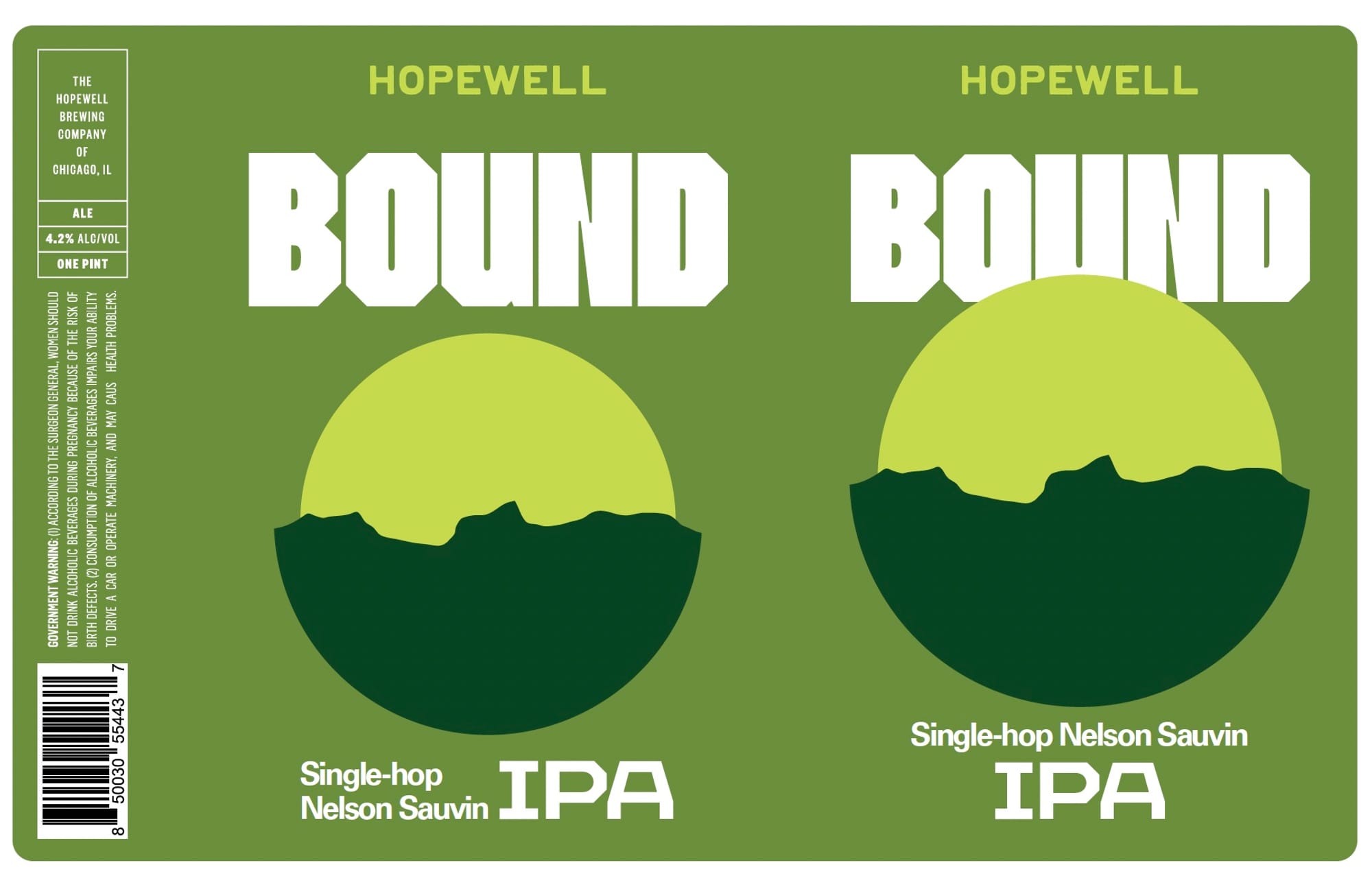 Bound by Hopewell Brewing - beer label