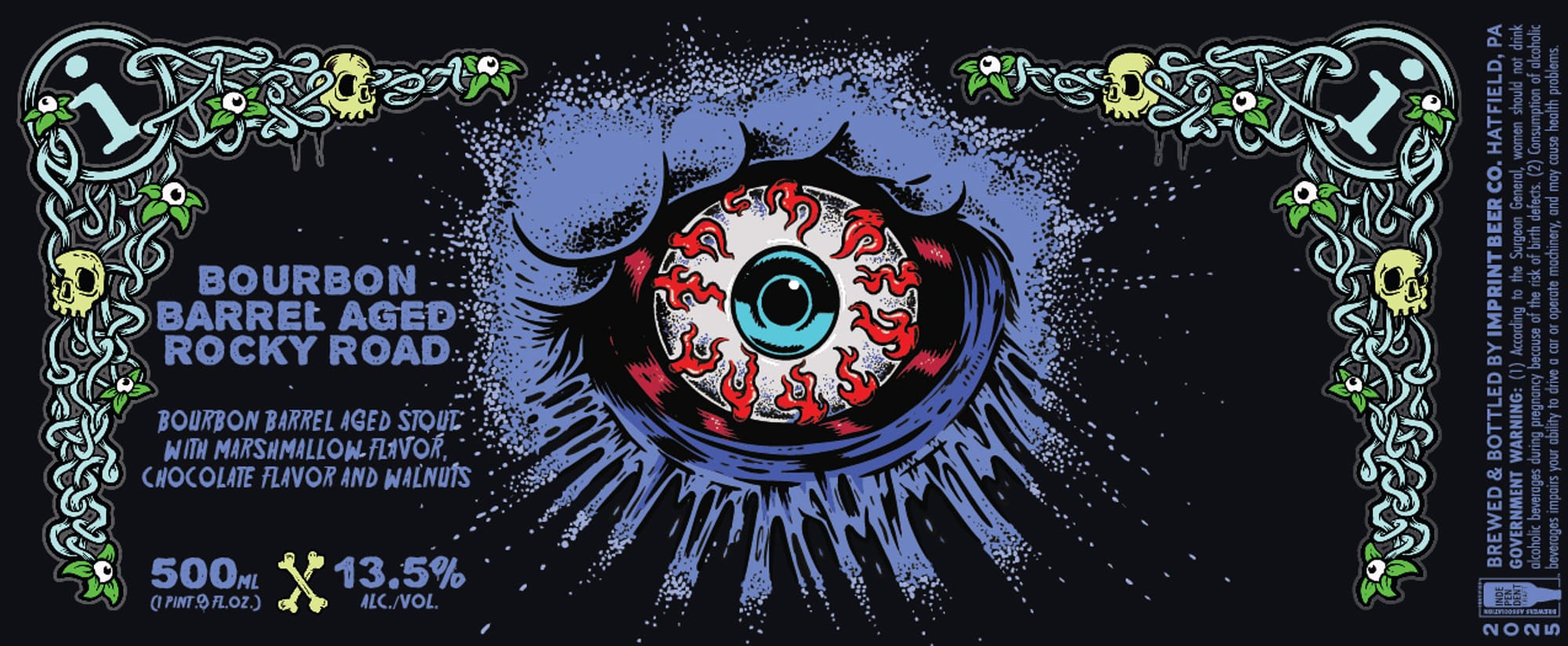 Bourbon Barrel Aged Rocky Road by Hatfield & Co. Beer Co. - beer label