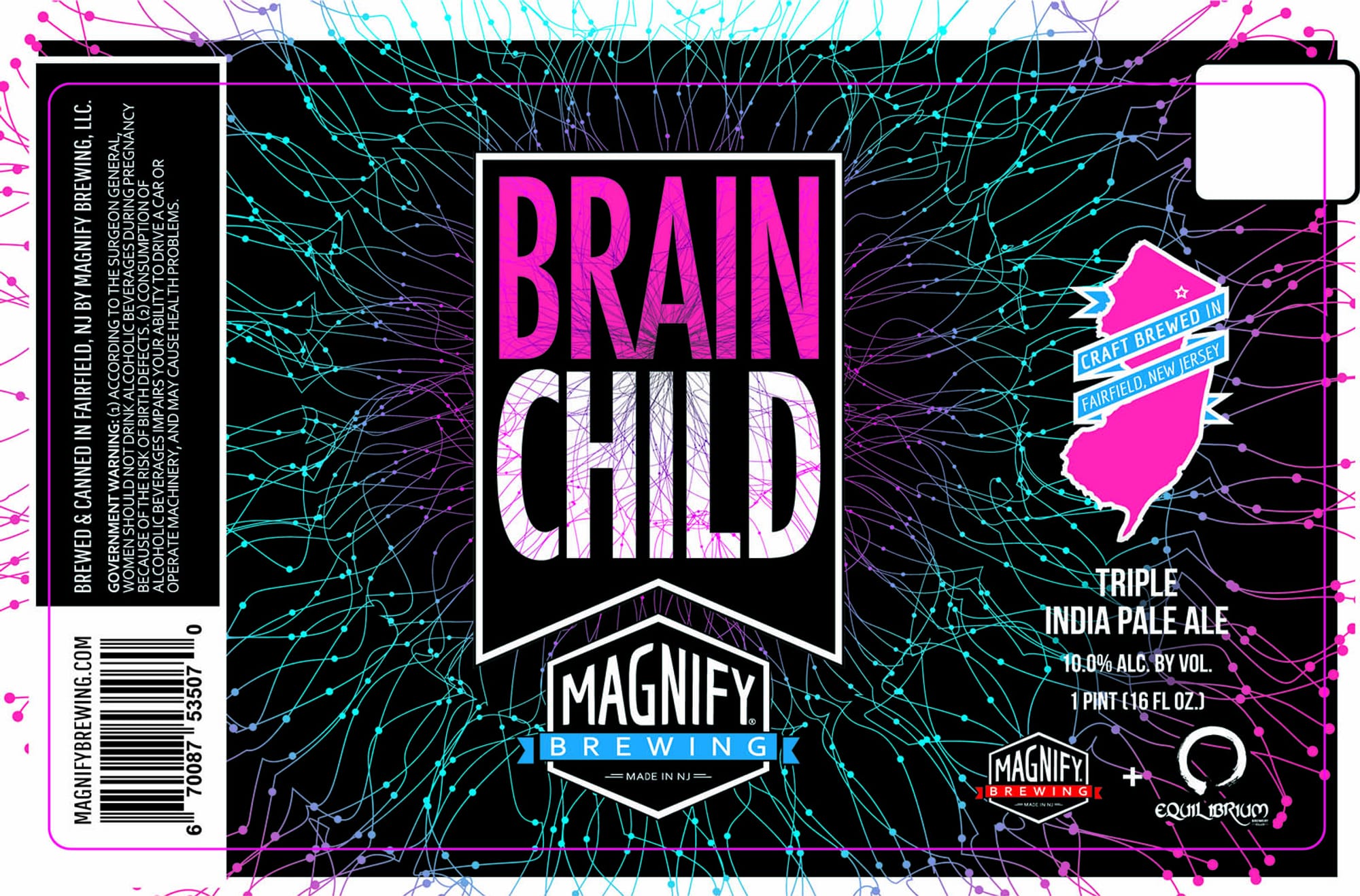 Brain Child by Magnify Brewing - beer label