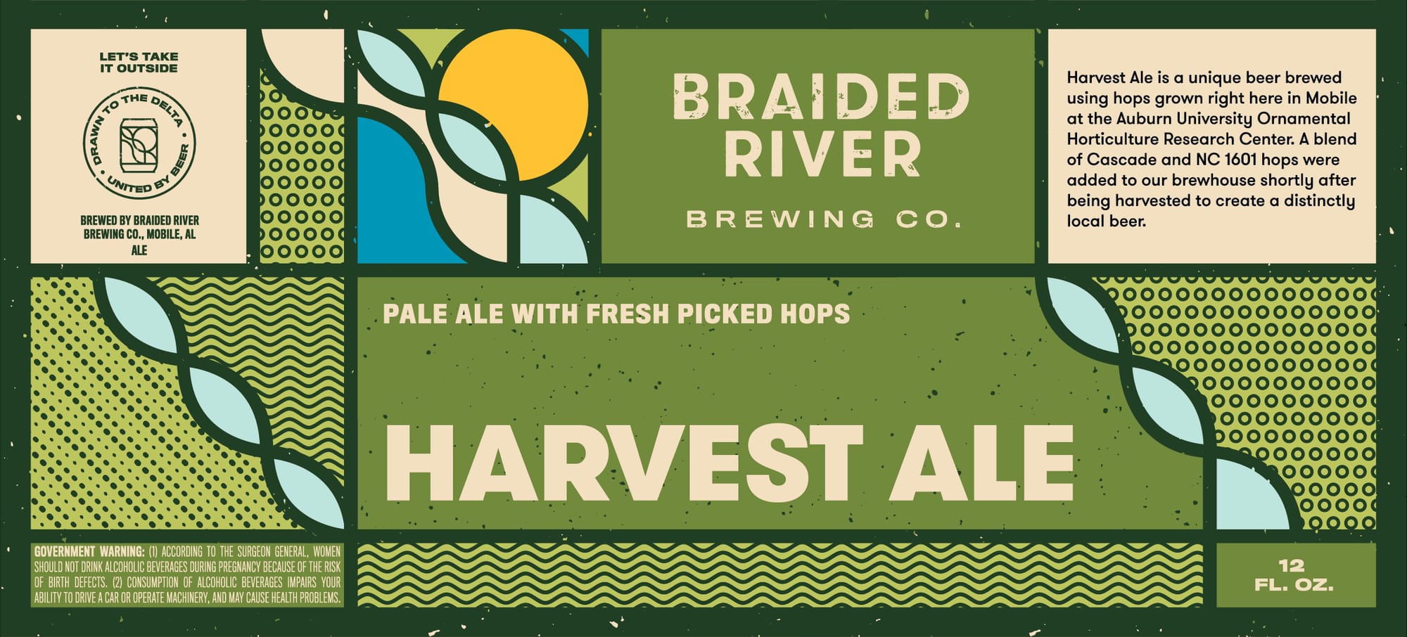 Harvest Ale by Braided River Brewing Co. - beer label