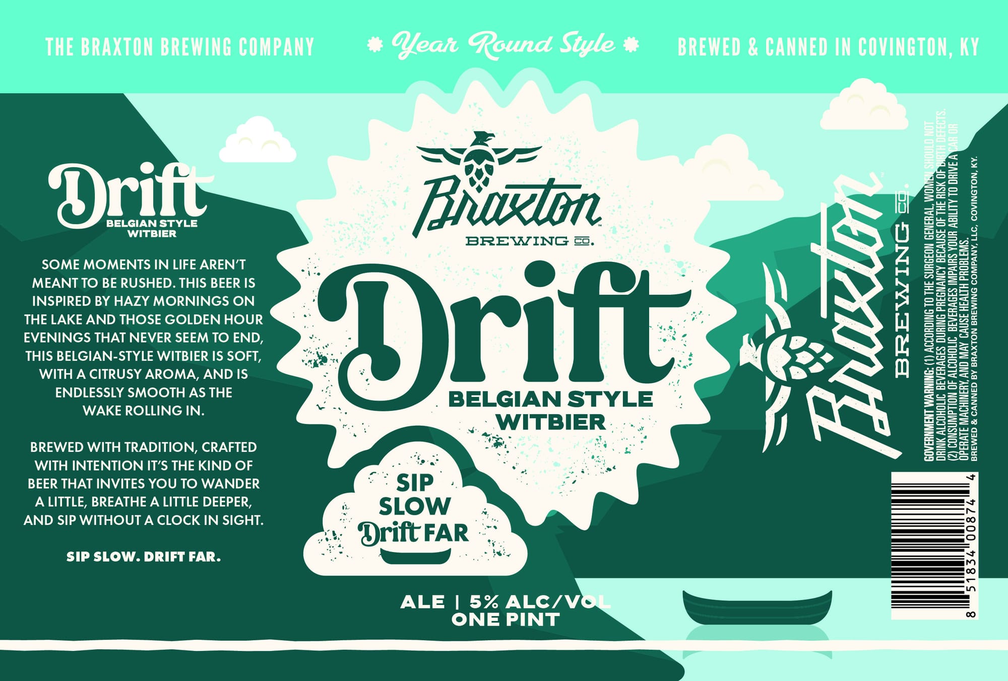 Drift by Braxton Brewing Company - beer label