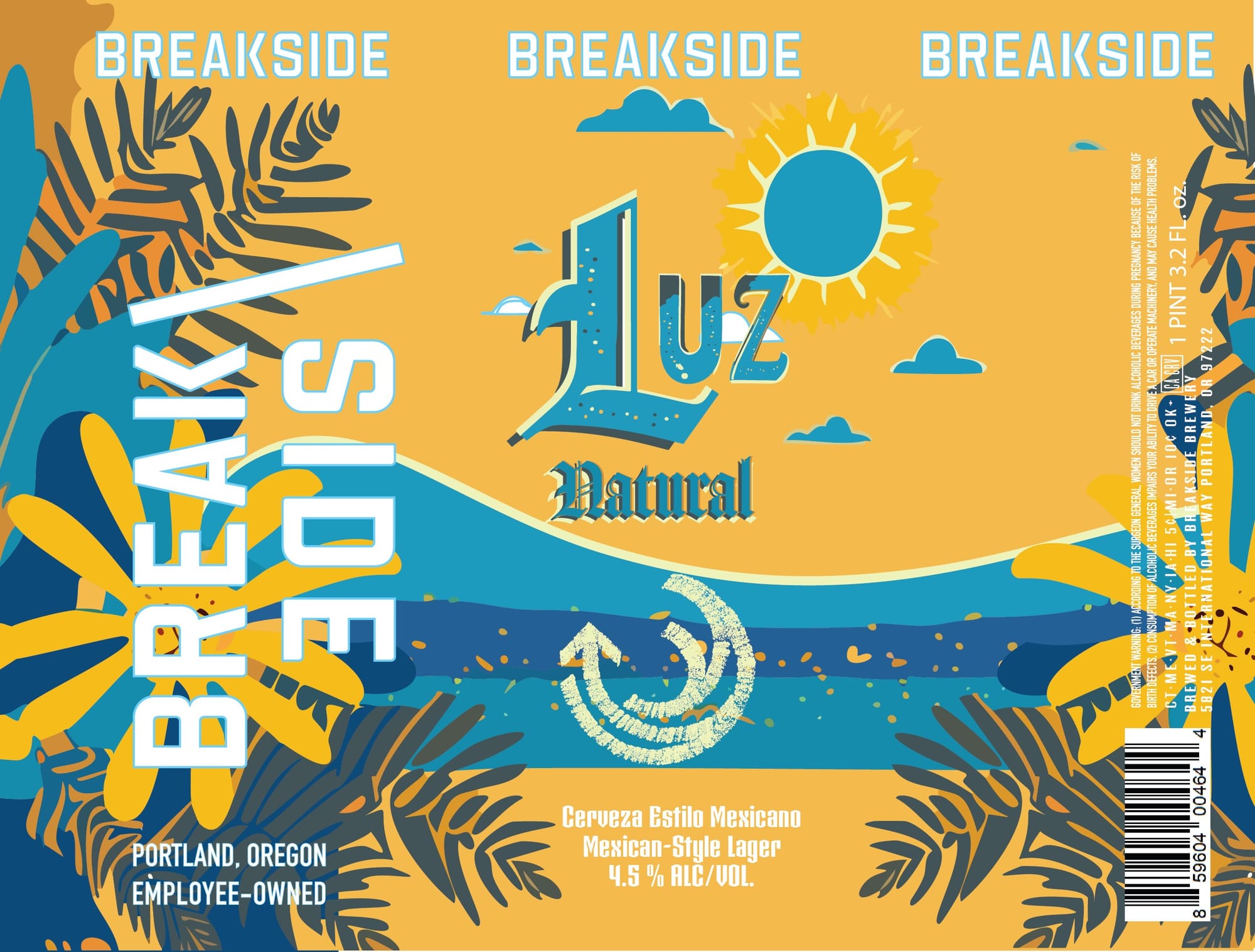 Luz Natural by Breakside Brewery - beer label