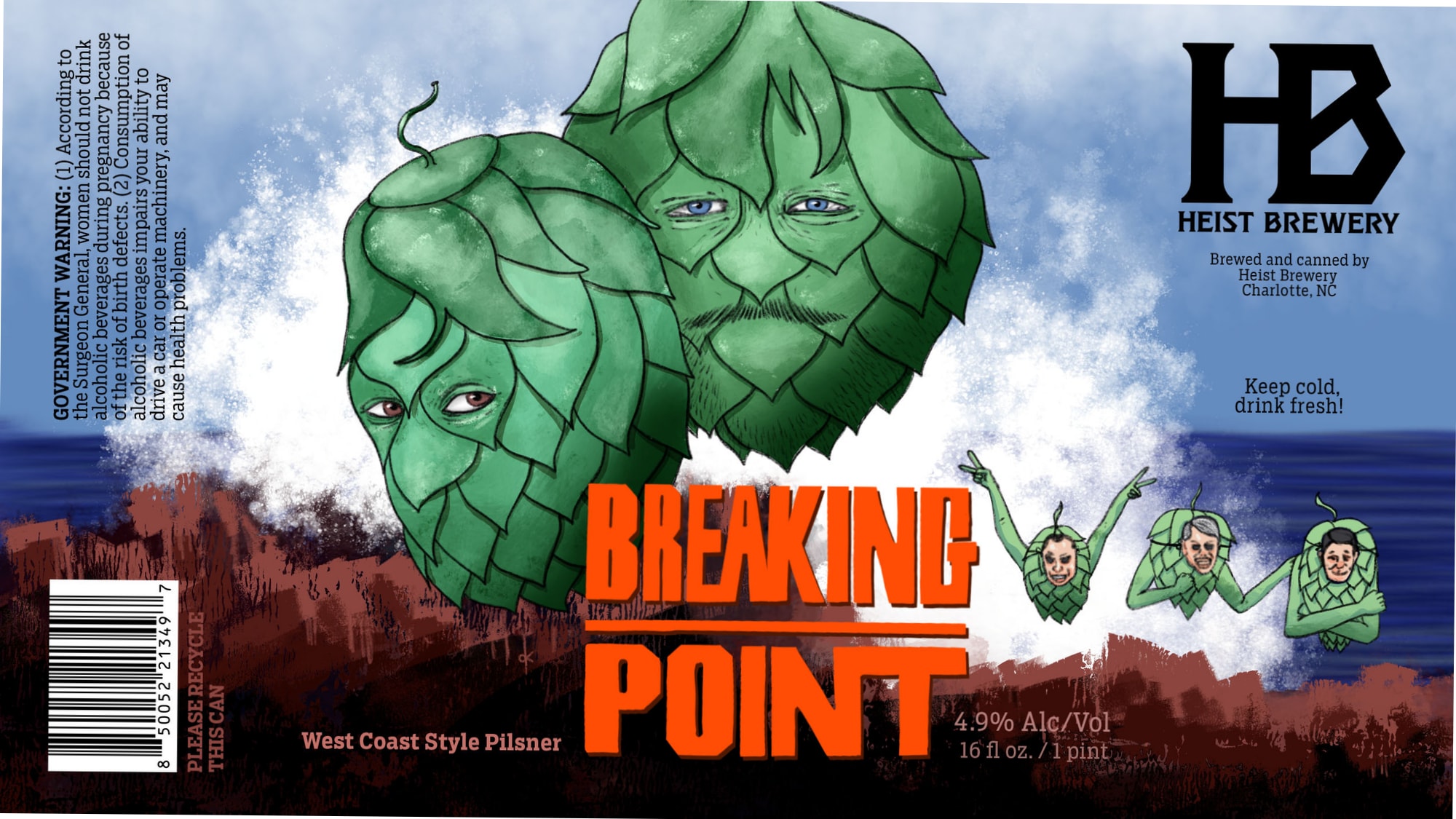 Breaking Point by Heist Brewery - beer label
