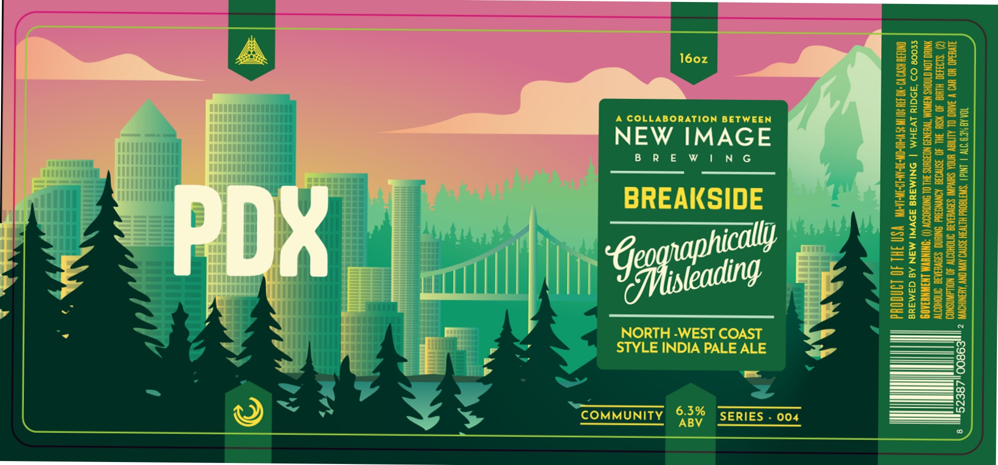 Breaksider by New Image Brewing - beer label