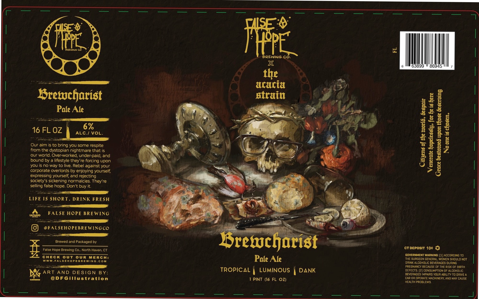 Brewcharist by False Hope Brewing - beer label