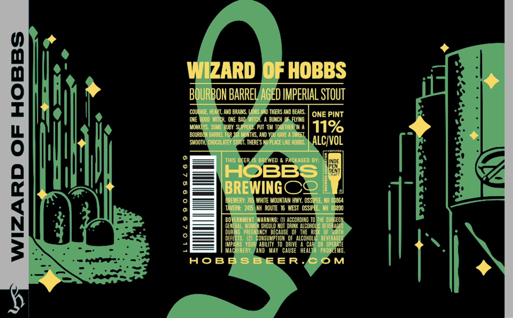 Wizard of Hobbs by Hobbs Brewing Co. - beer label
