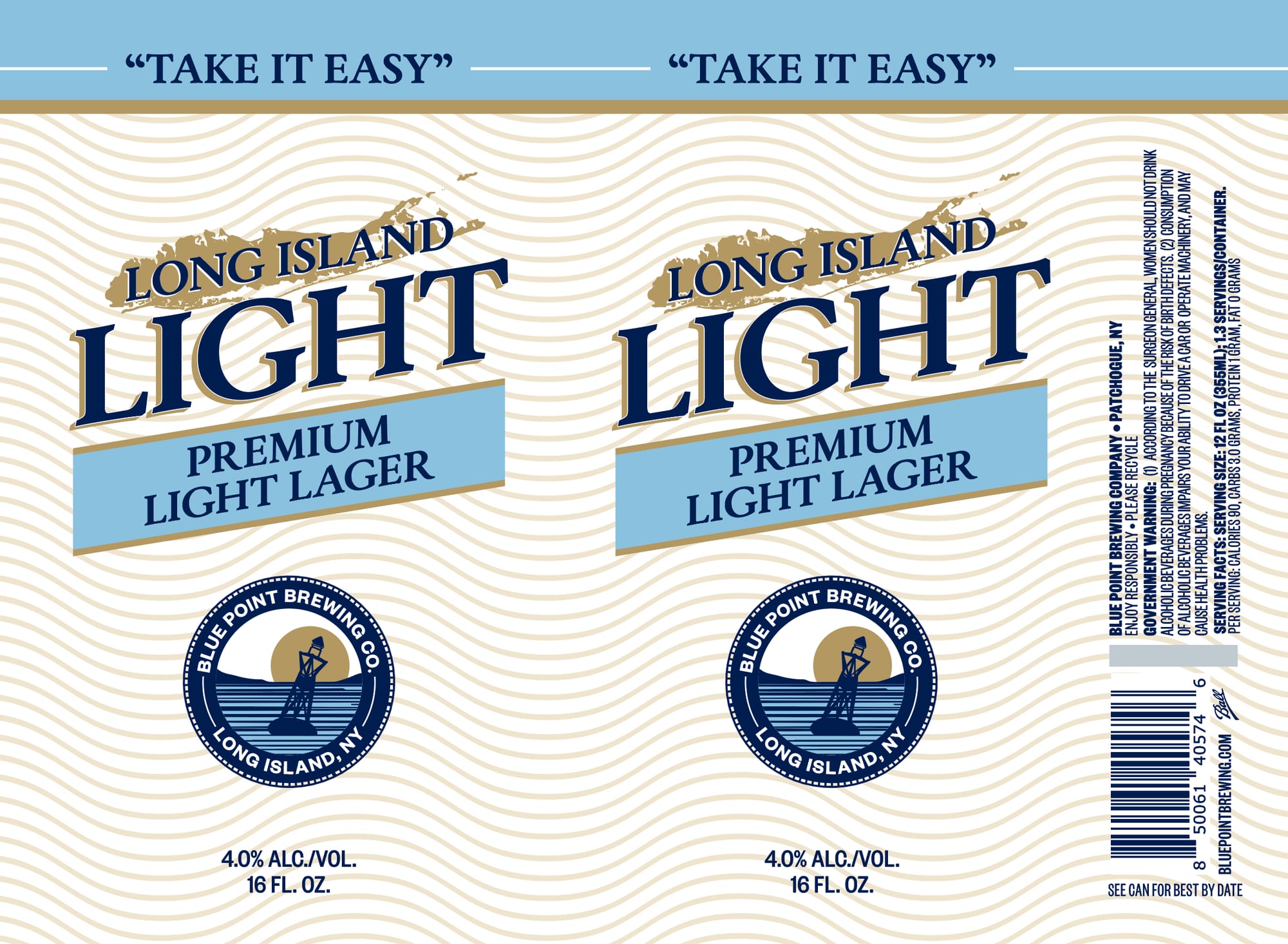 Long Island Light by Blue Point Brewing Co. - beer label