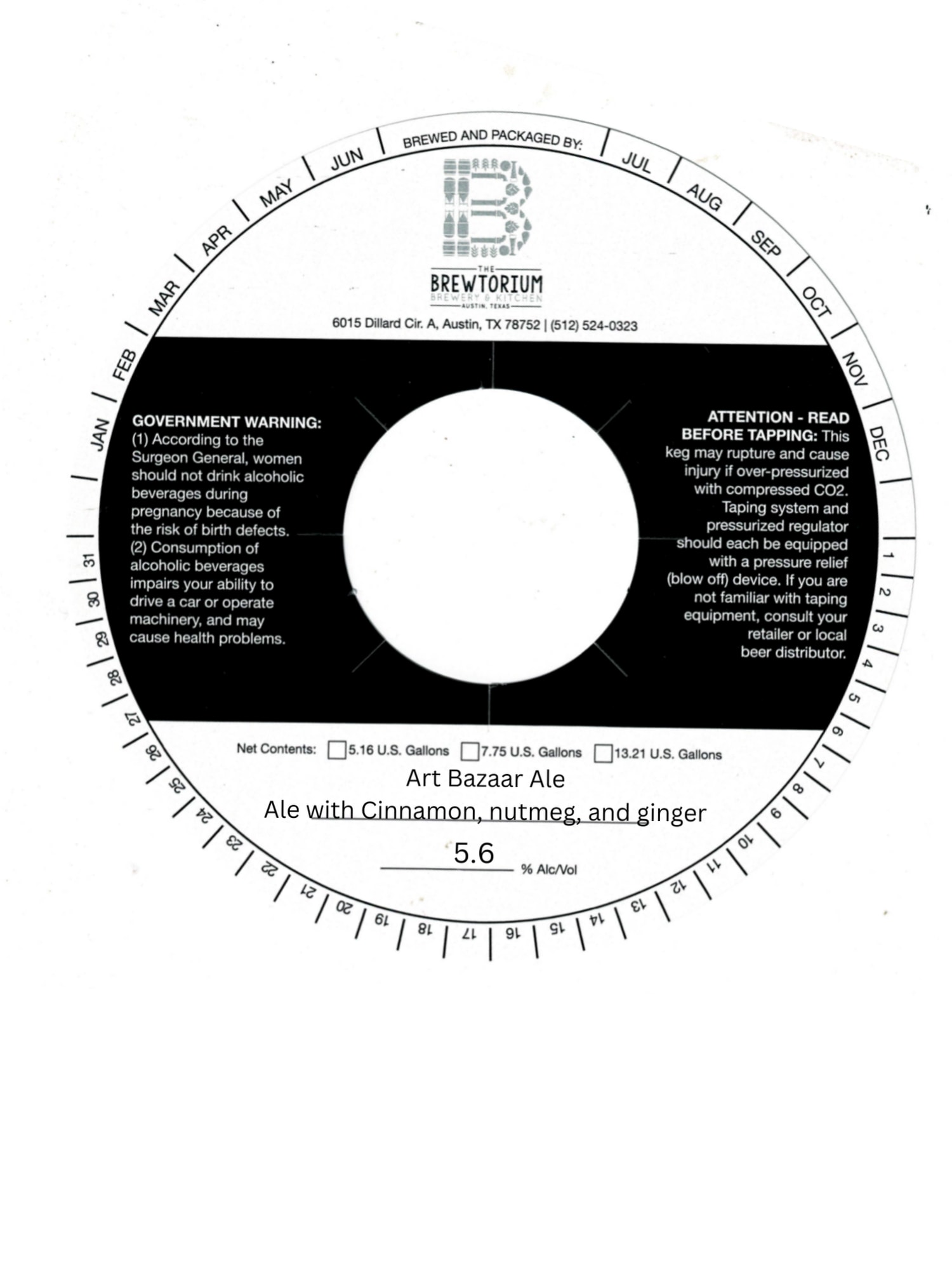Art Bazaar Ale by The Brewtorium - beer label