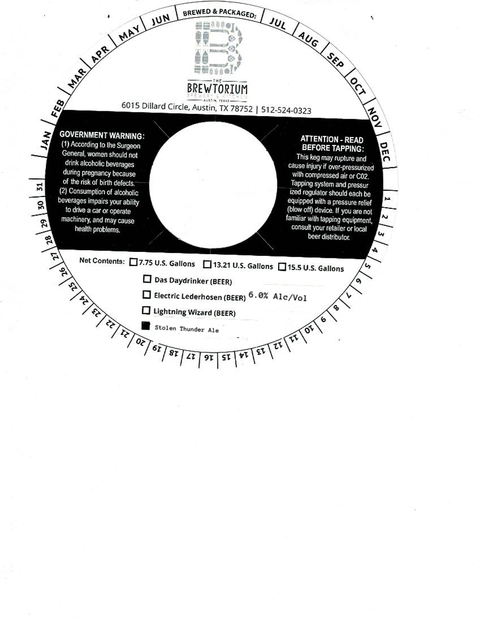 Lightning Wizard by Brewtorium - beer label