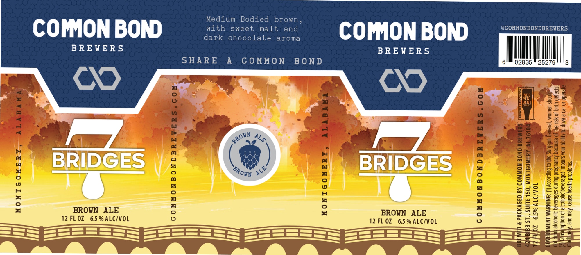 Bridges by Common Bond Brewers - beer label
