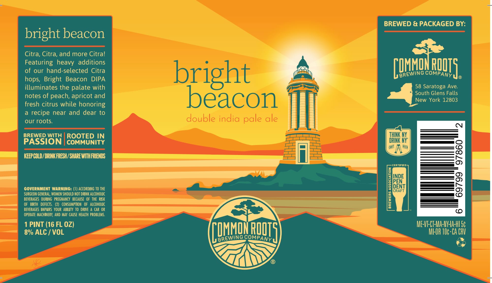 Bright Beacon by Common Roots Brewing Company - beer label