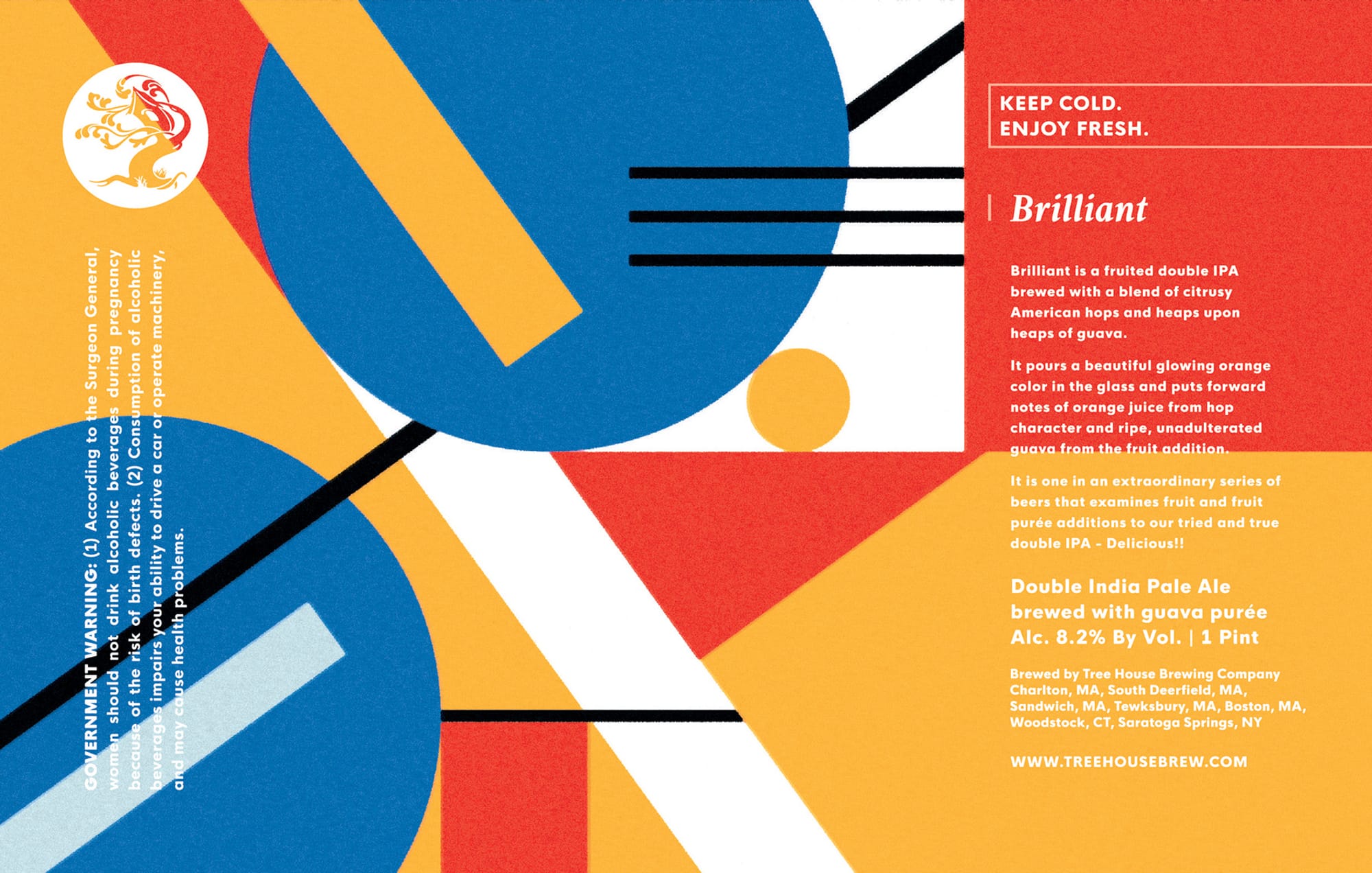 Brilliant by Tree House Brewing Company - beer label