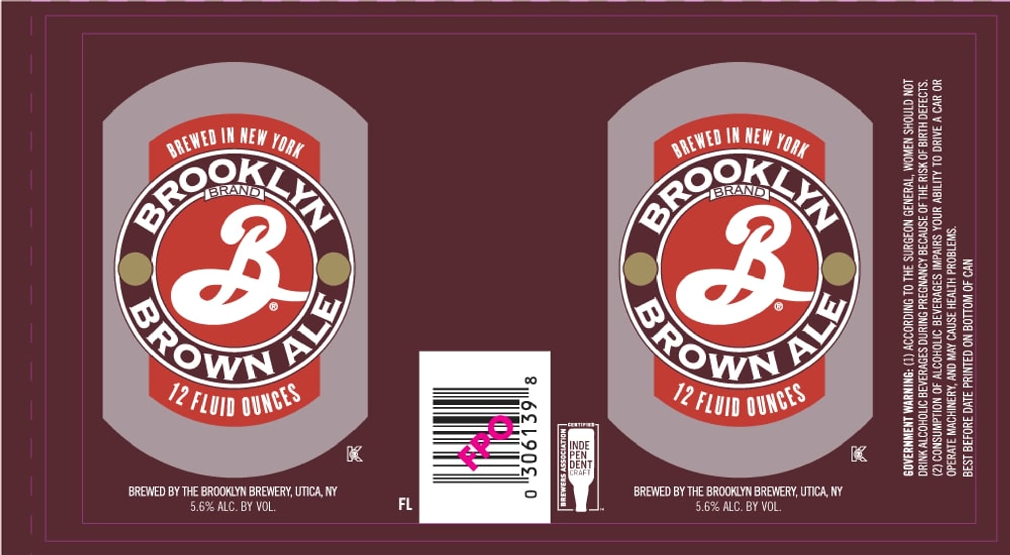 Brown Ale by The Brooklyn Brewery - beer label