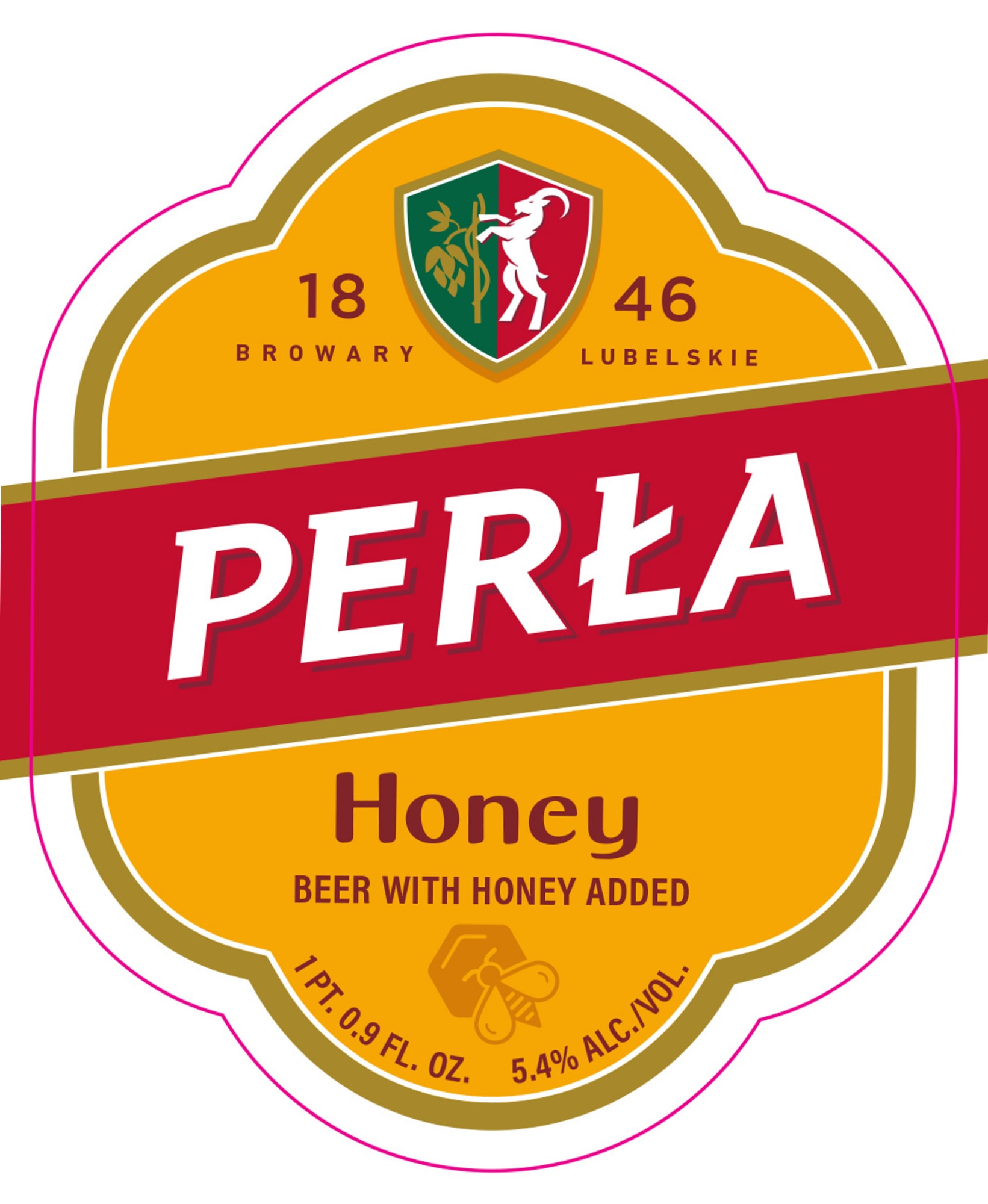 Perła Honey by Browary Perła - beer label