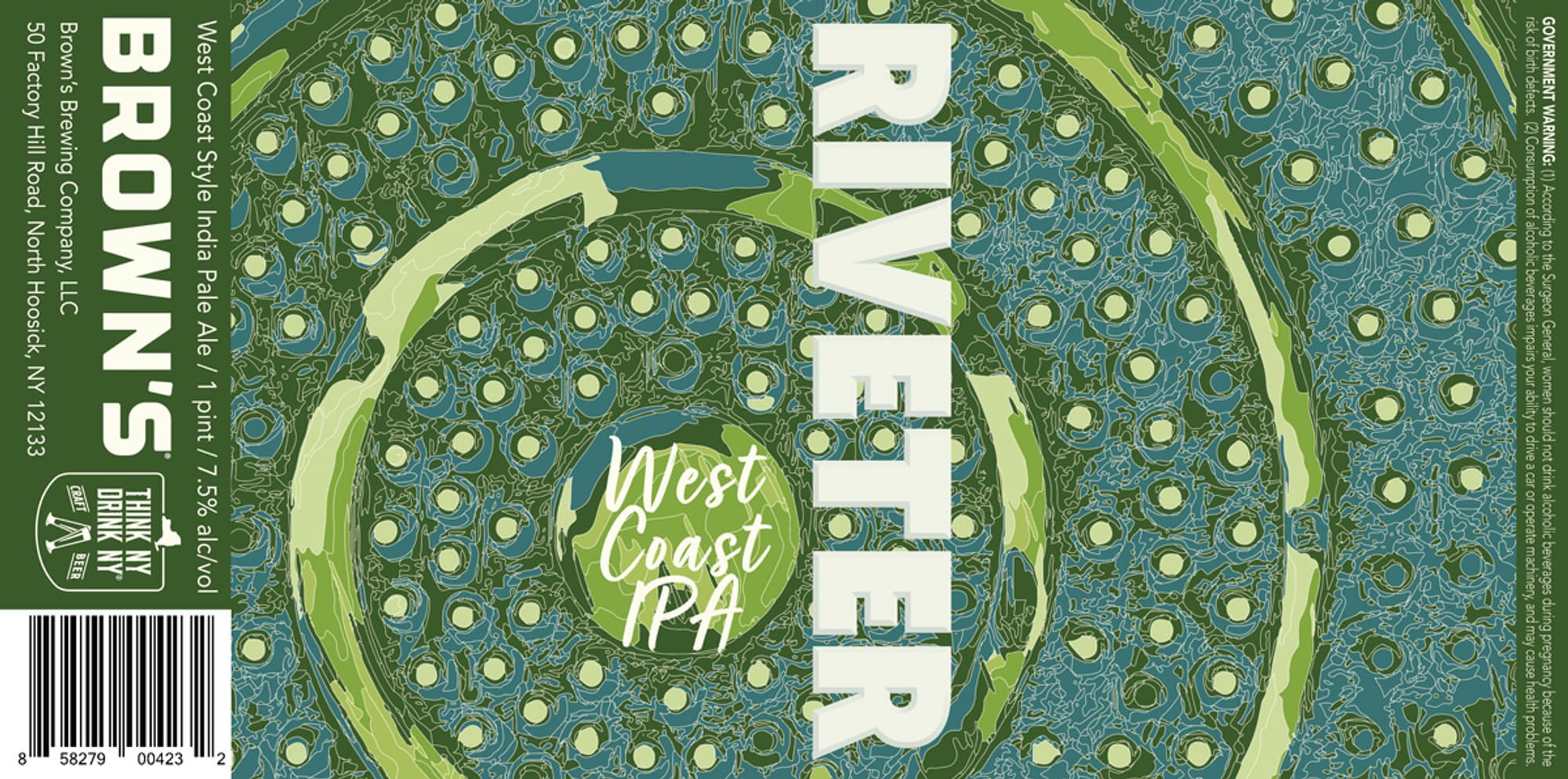 Brown’s River by Hoops Brewing Company - beer label