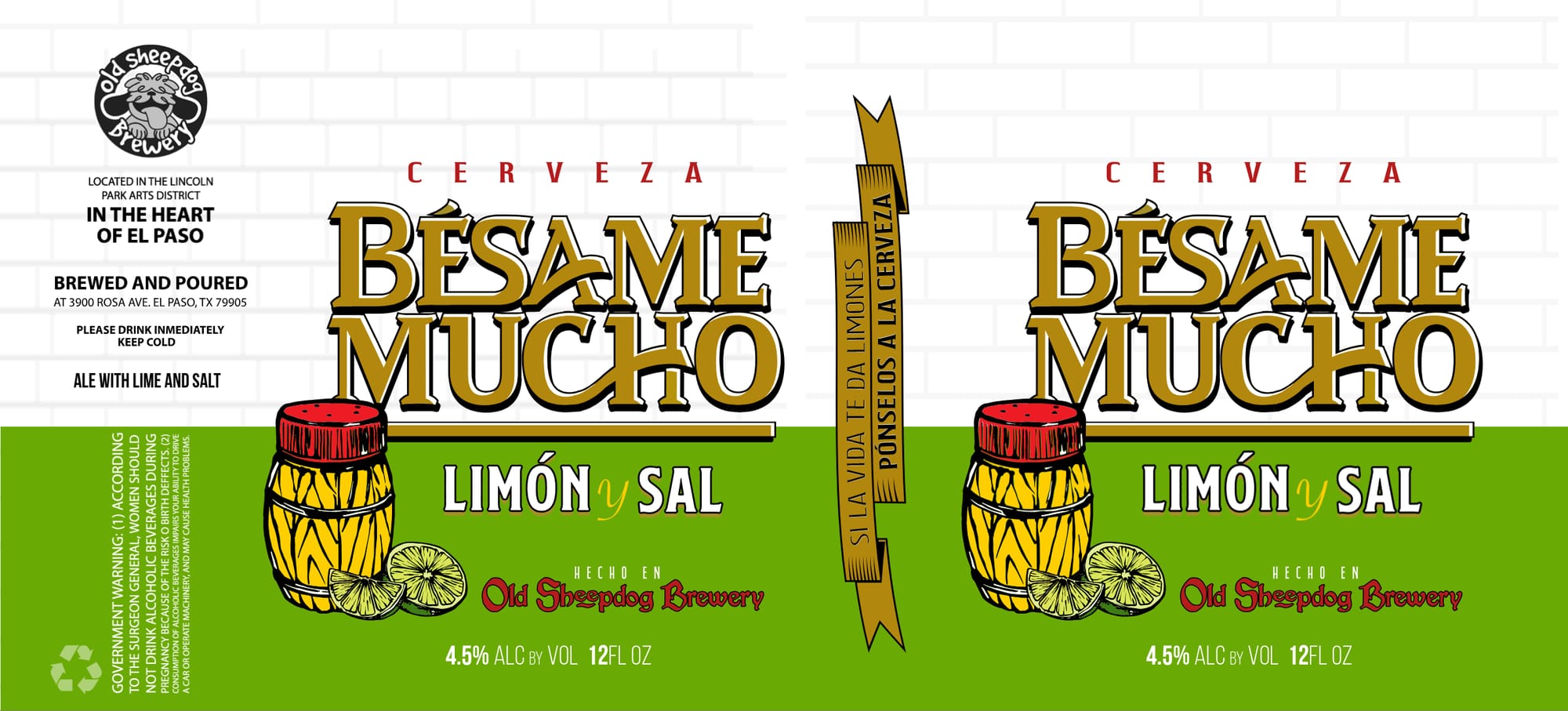 Bésame Mucho by Old Sheepdog Brewery - beer label
