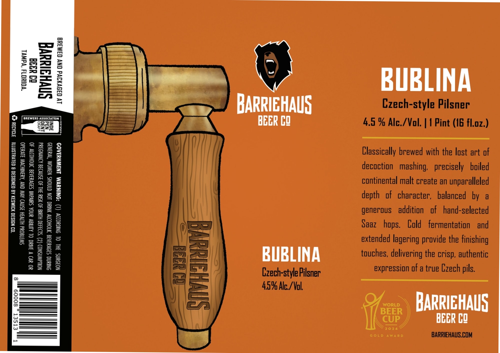 Bublina by Barriehaus Beer Co. - beer label