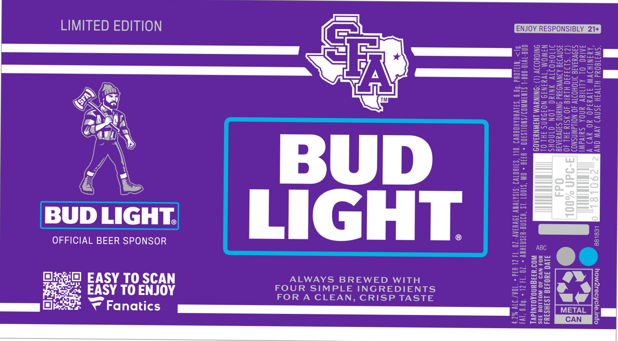 Bud Light by Anheuser-Busch - beer label