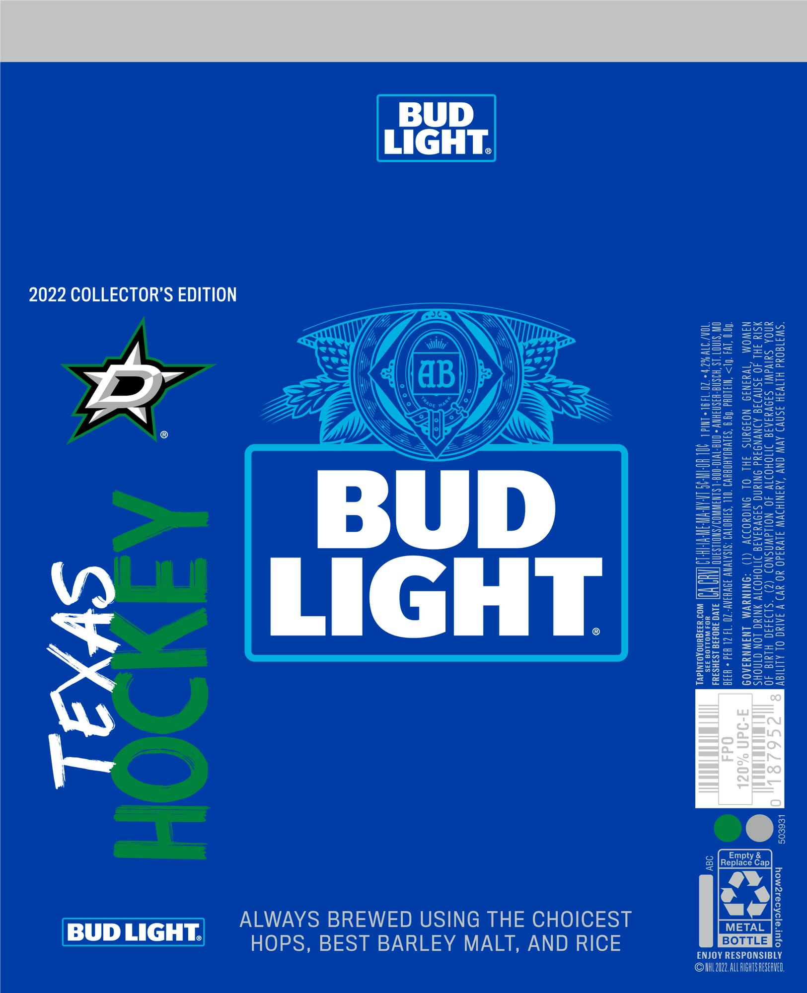 Bud Light by Anheuser-Busch - beer label
