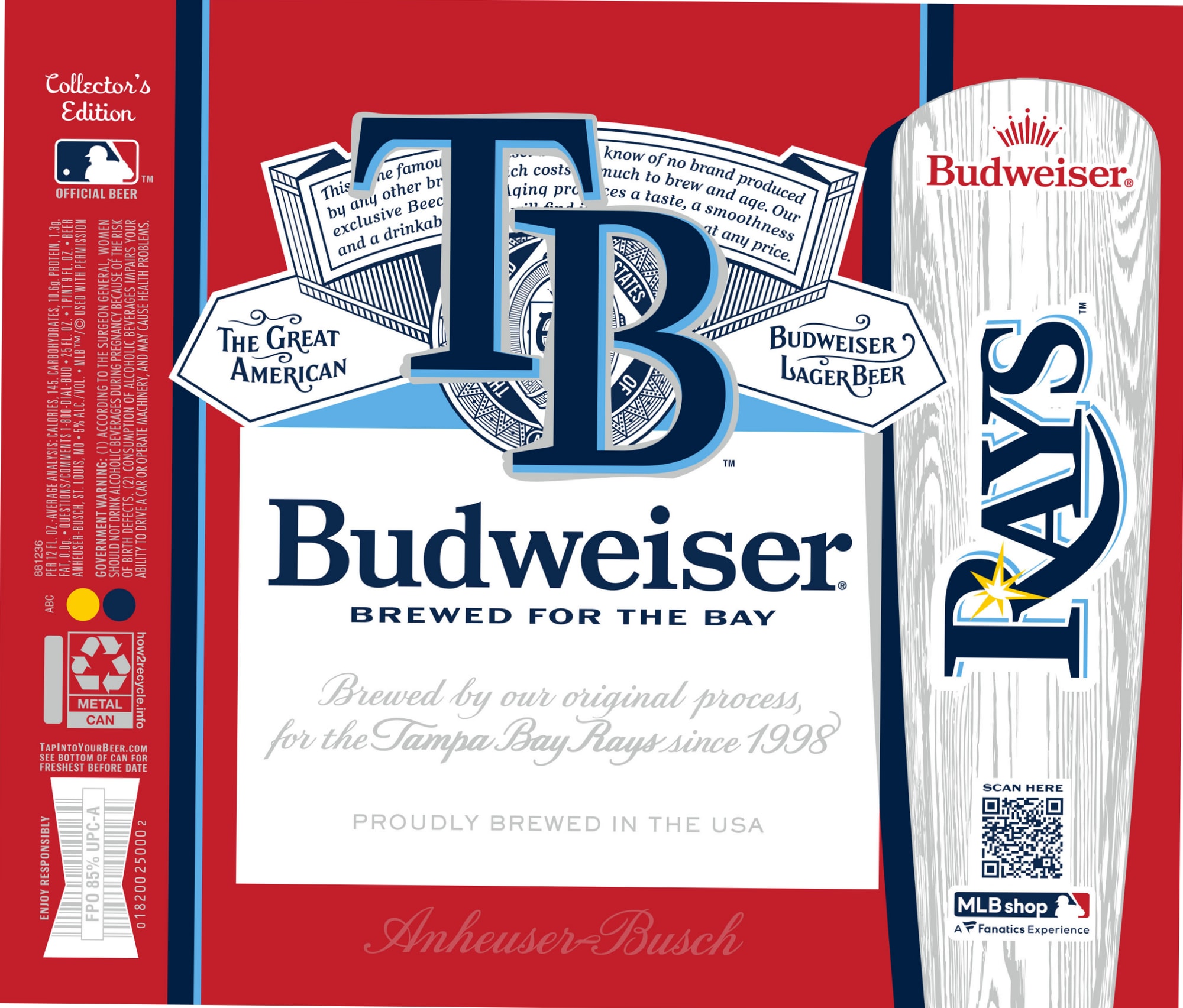 Budweiser by Anheuser-Busch - beer label