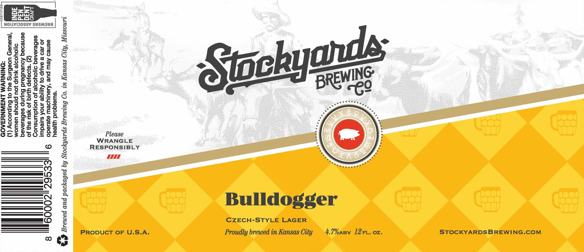 Bulldog by Stockyards Brewing Co. - beer label