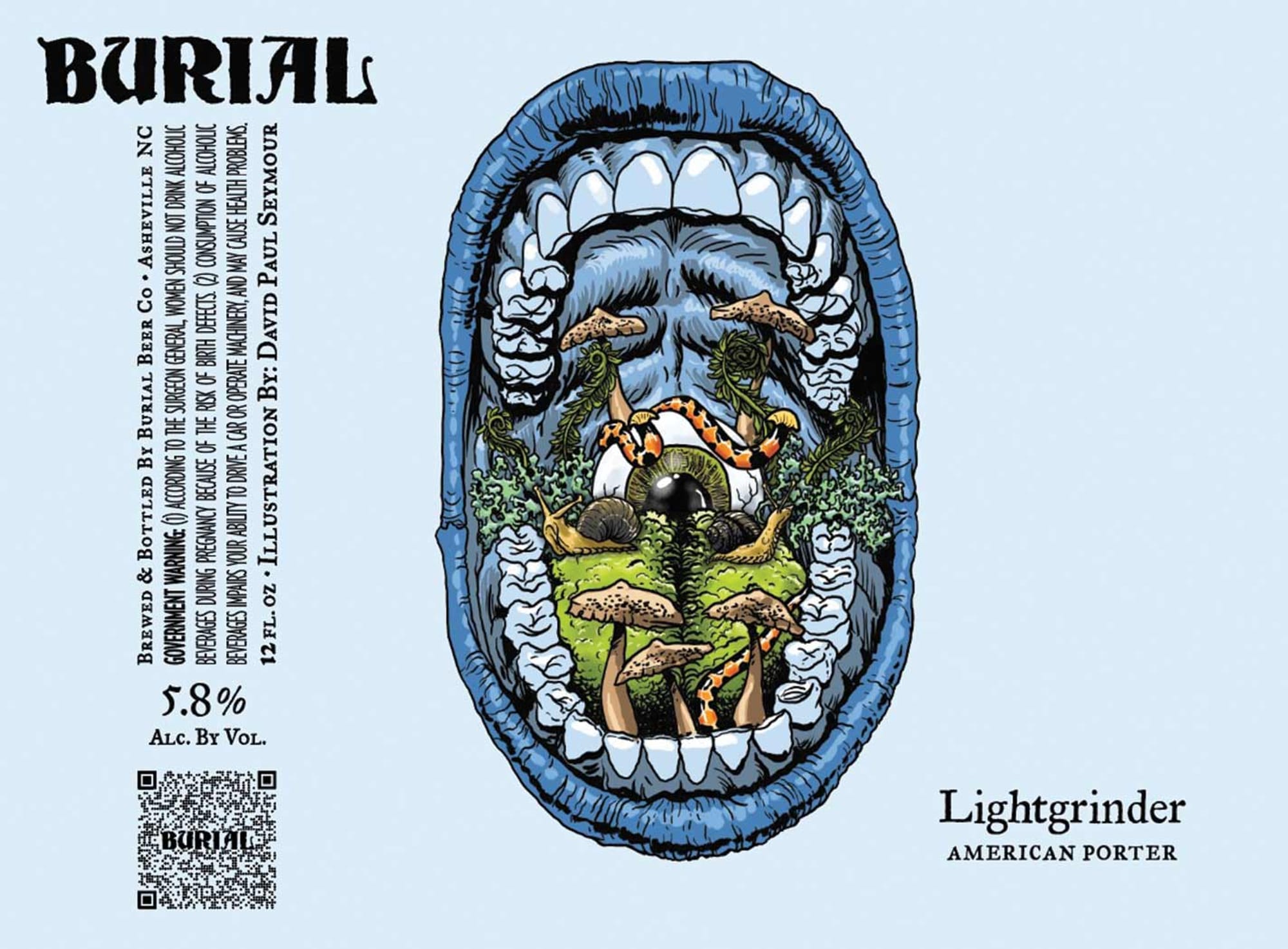 Lightgrinder by Burial Beer Co. - beer label