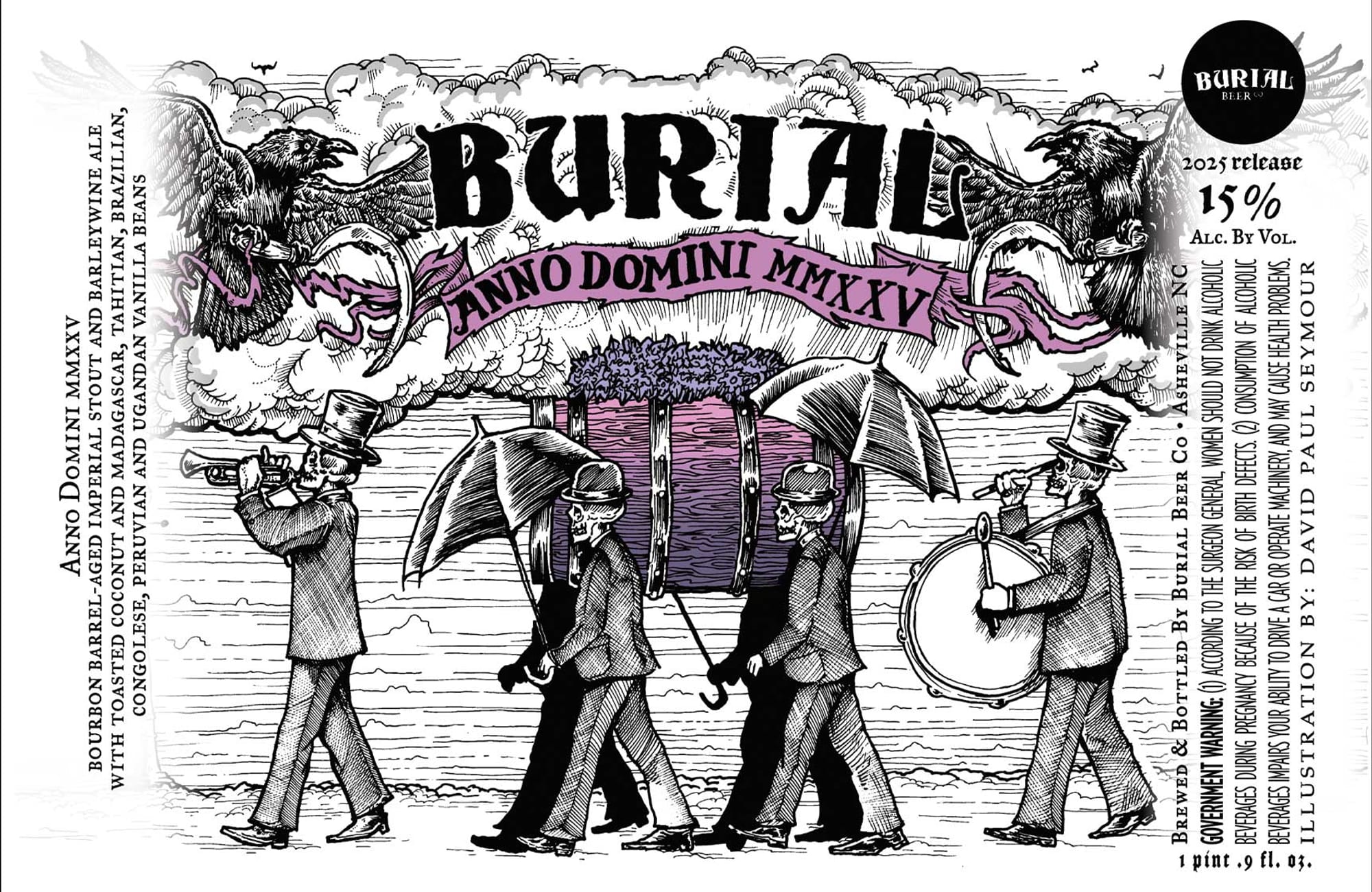 Anno Domini MMXXV by Burial Beer Co. - beer label