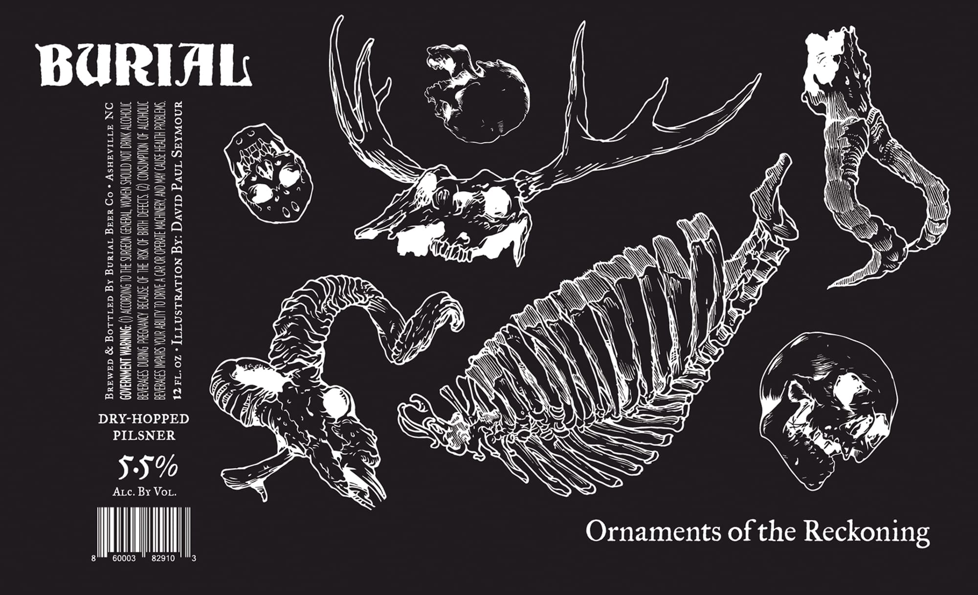 Ornaments of the Reckoning by Burial Beer Co. - beer label