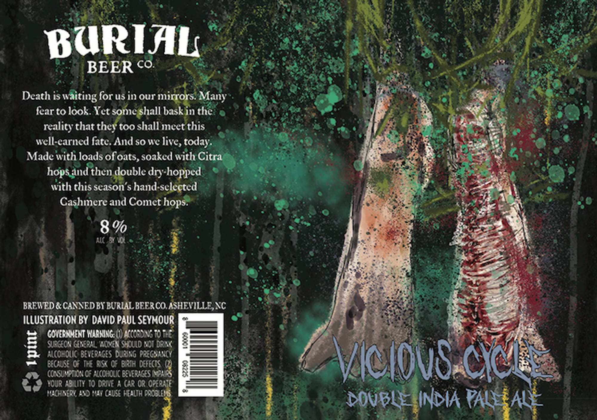 Vicious Cycle by Burial Beer Co. - beer label