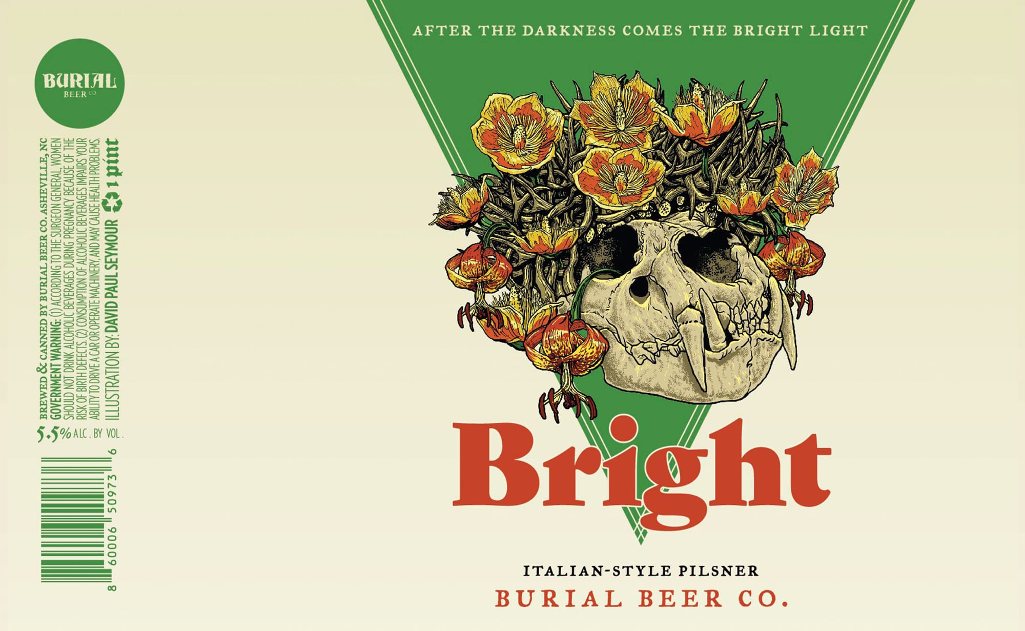 Bright by Burial Beer Co. - beer label