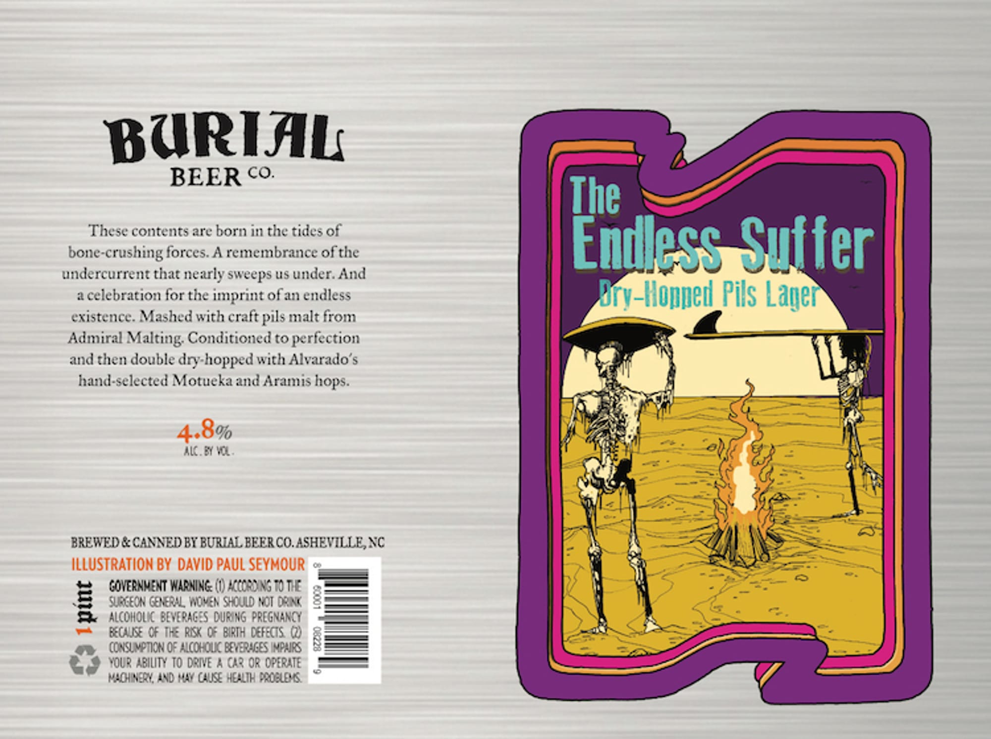 The Endless Suffer by Burial Beer Co. - beer label