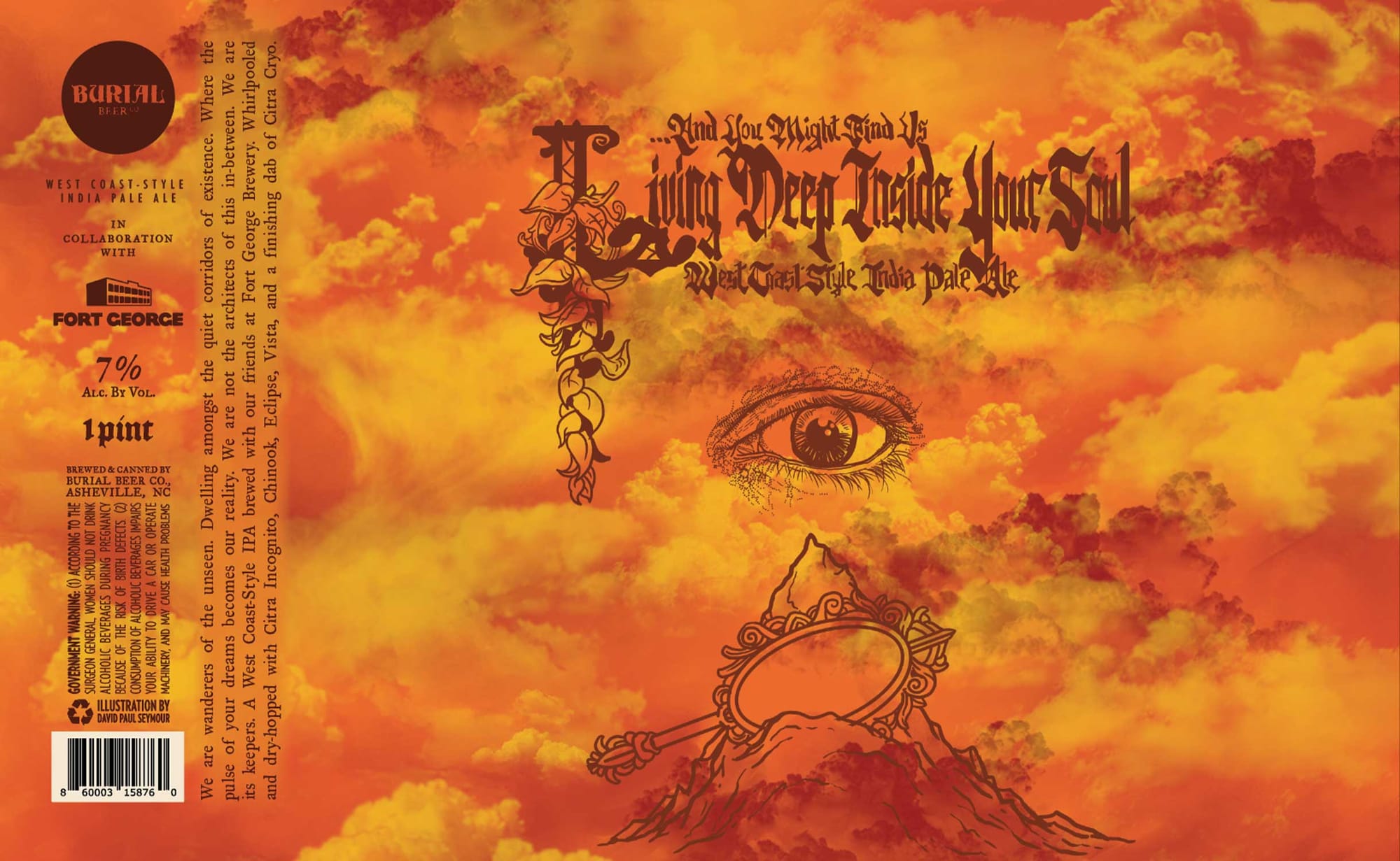 Where the Quiet Corridors of Existence by Burial Beer Co. - beer label