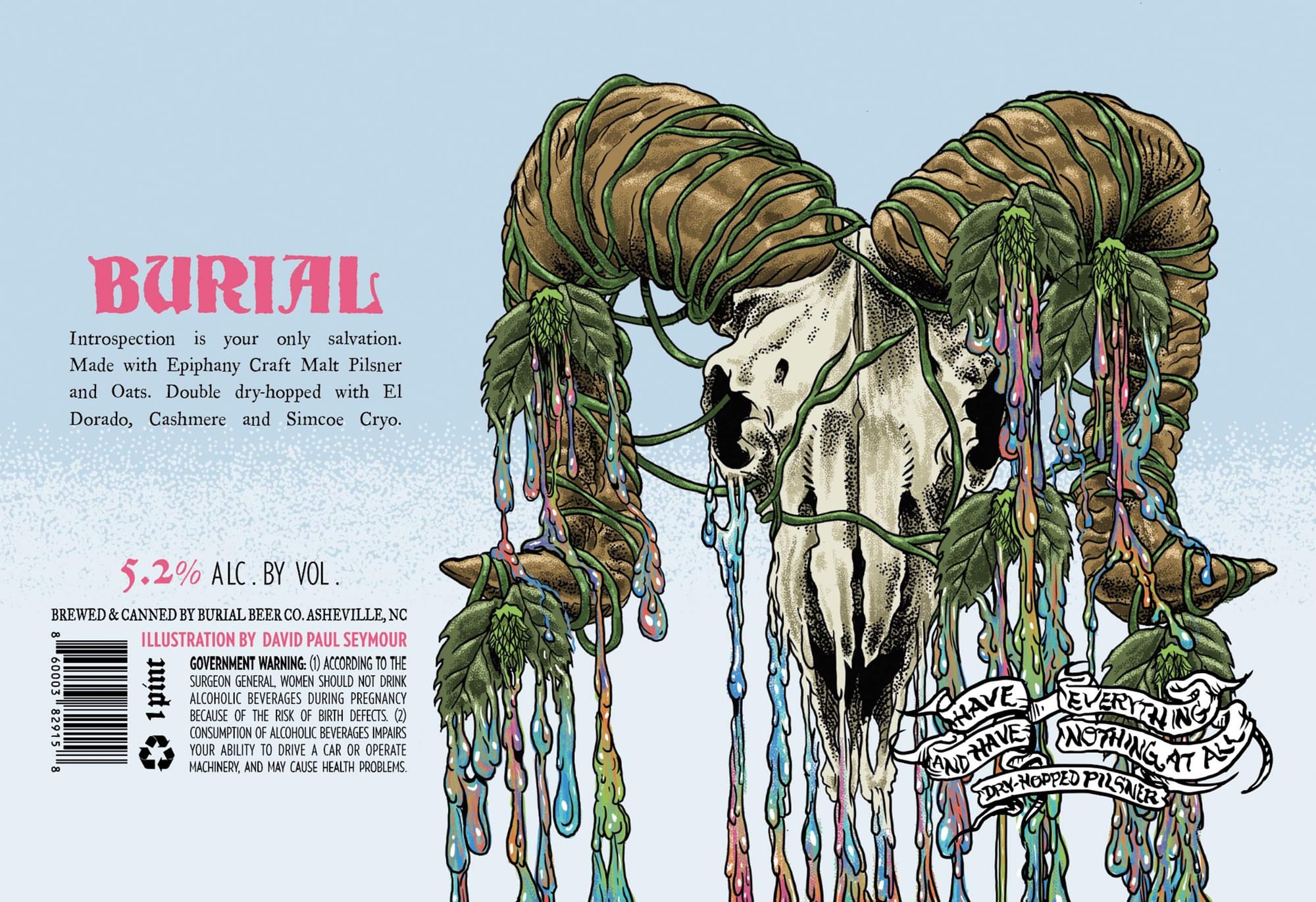 Introspection by Burial Beer Co. - beer label