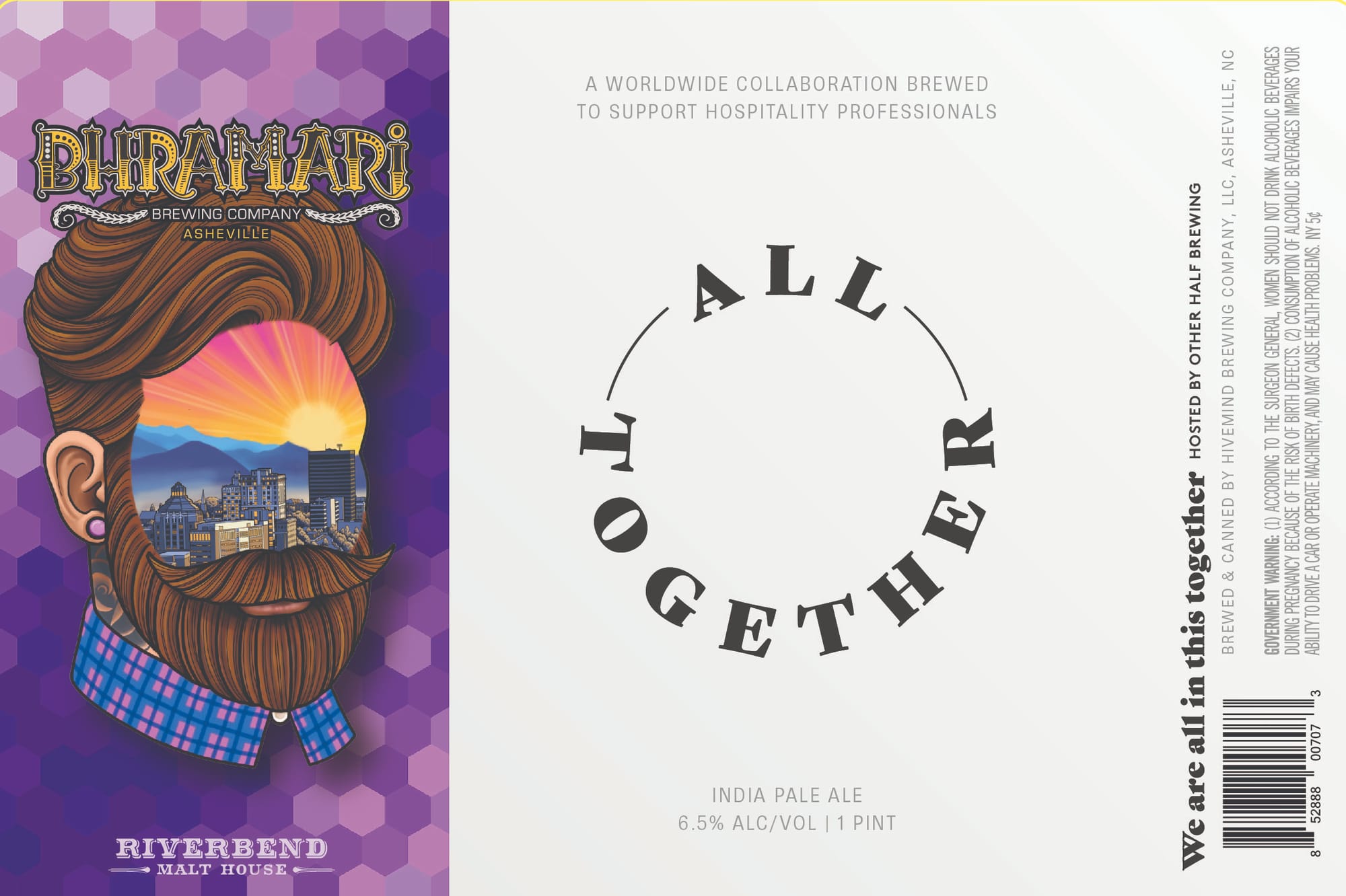 Buriamari by Riverbend Malt House & Other Half Brewing Company - beer label