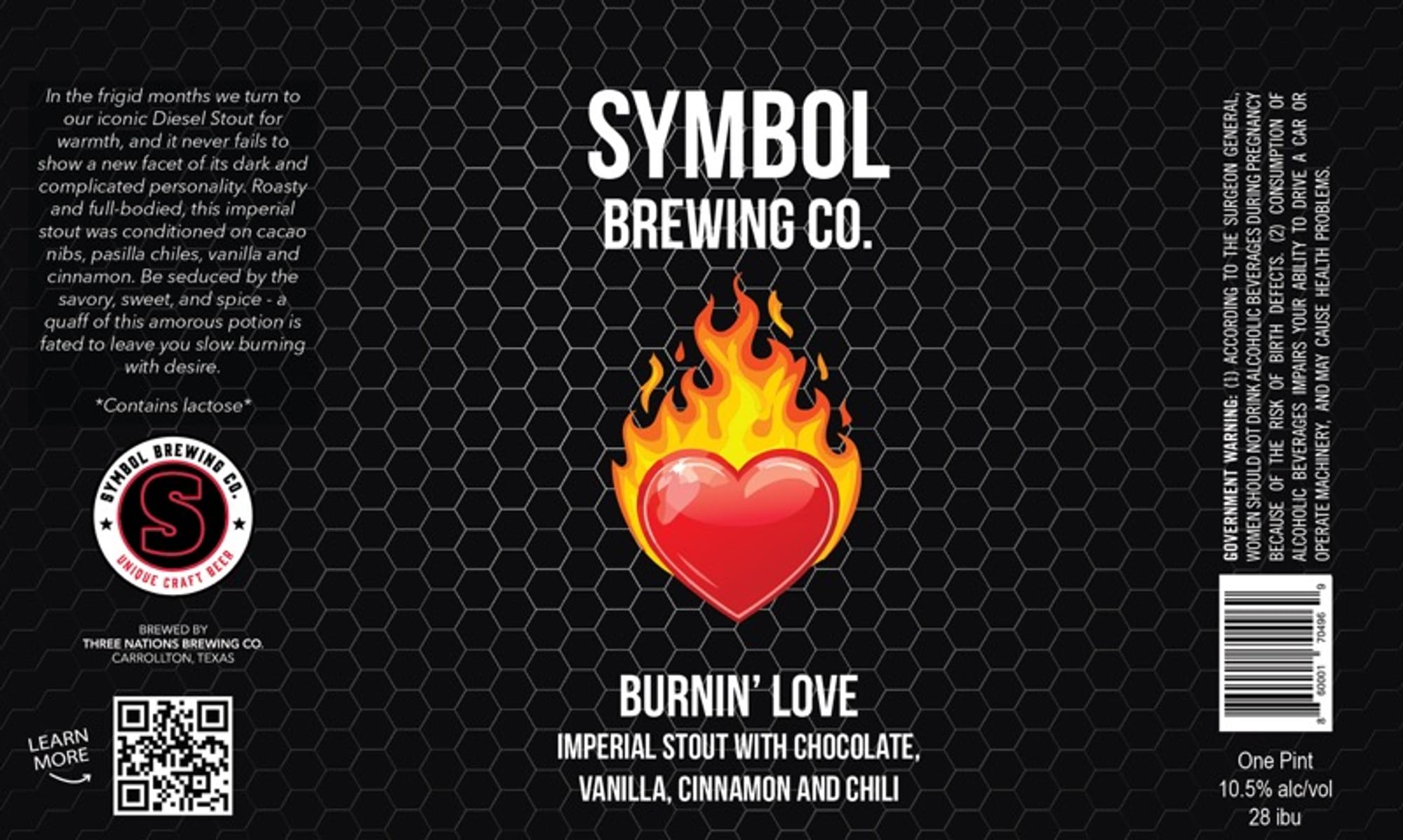 Burnin’ Love by Symbol Brewing Co. - beer label