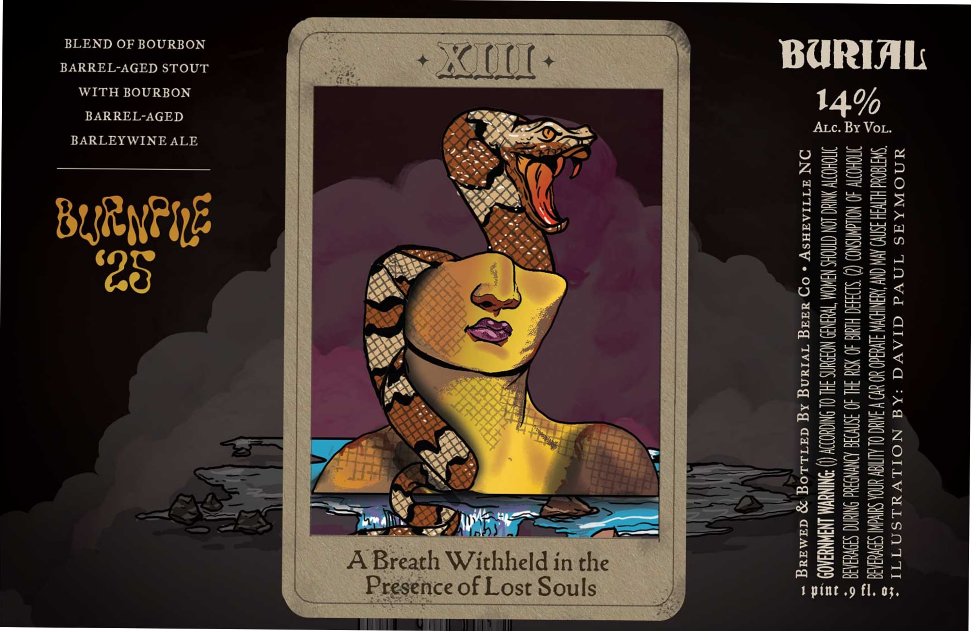Burnpile ‘23 by Burial Beer Co. - beer label