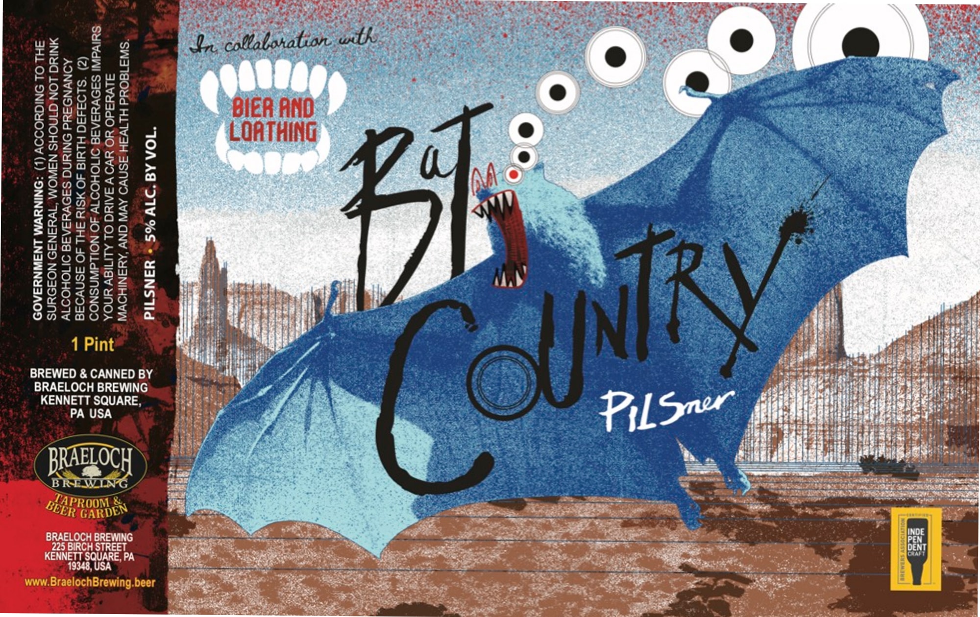 But a Country Pilsner by Braeloch Brewing & Distilling - beer label
