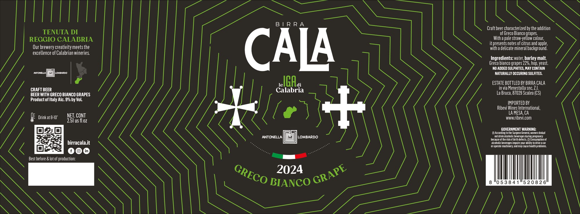 Cala IGA di Calabria by Birra Cala - beer label