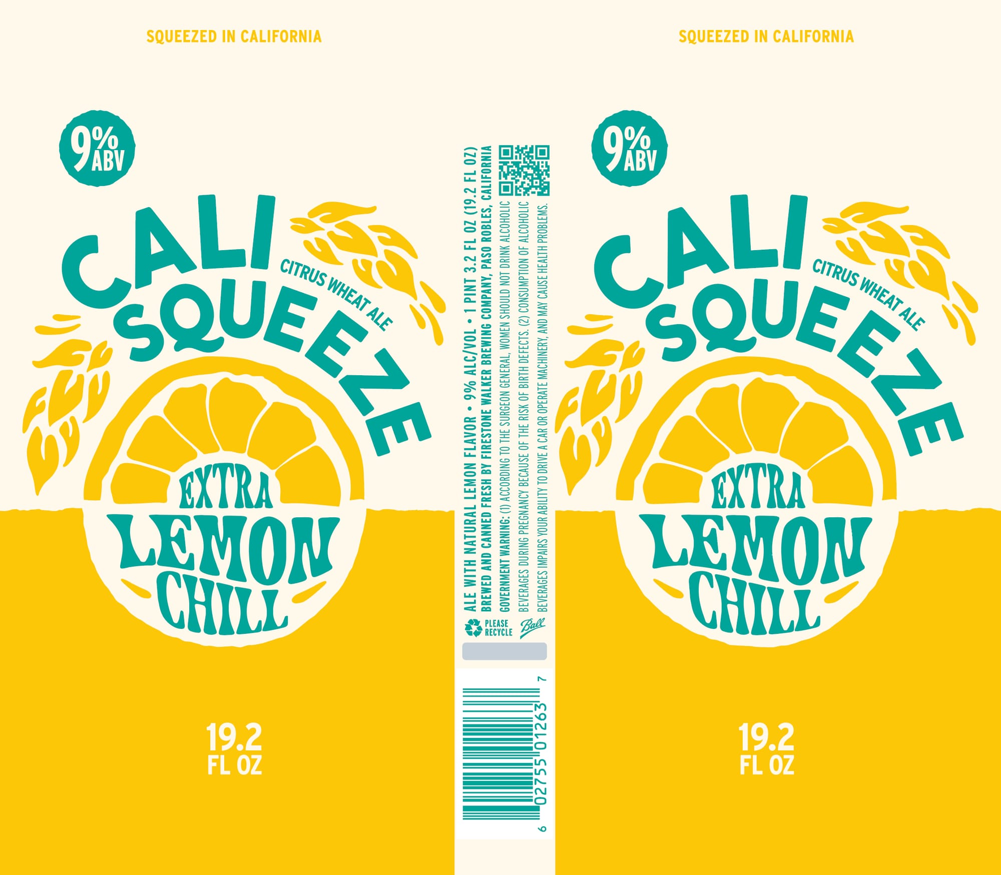 Cali Squeeze by Ballast Point - beer label