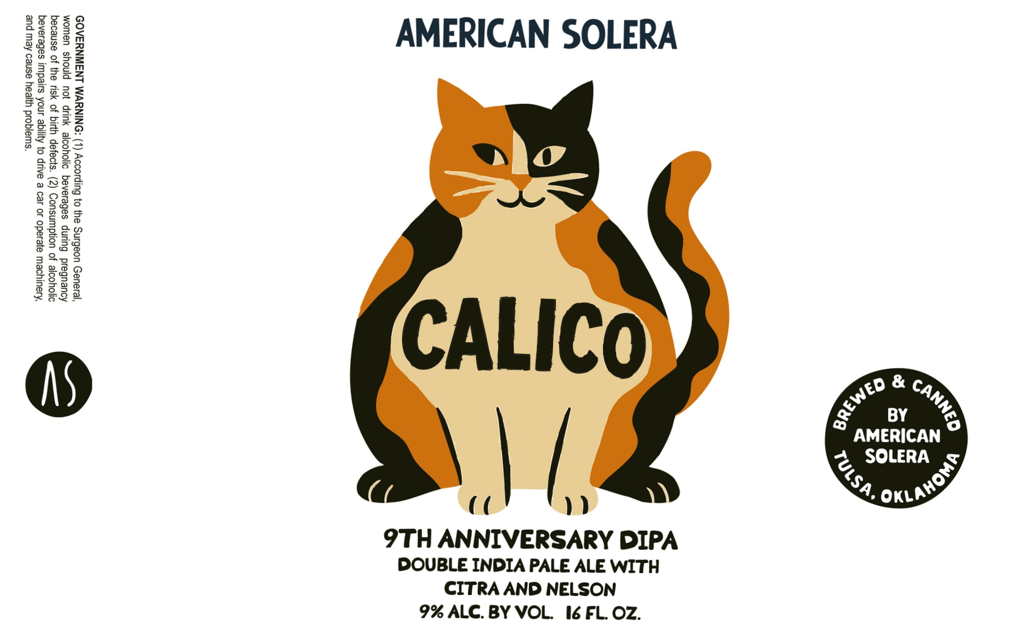 Calico by American Solera - beer label