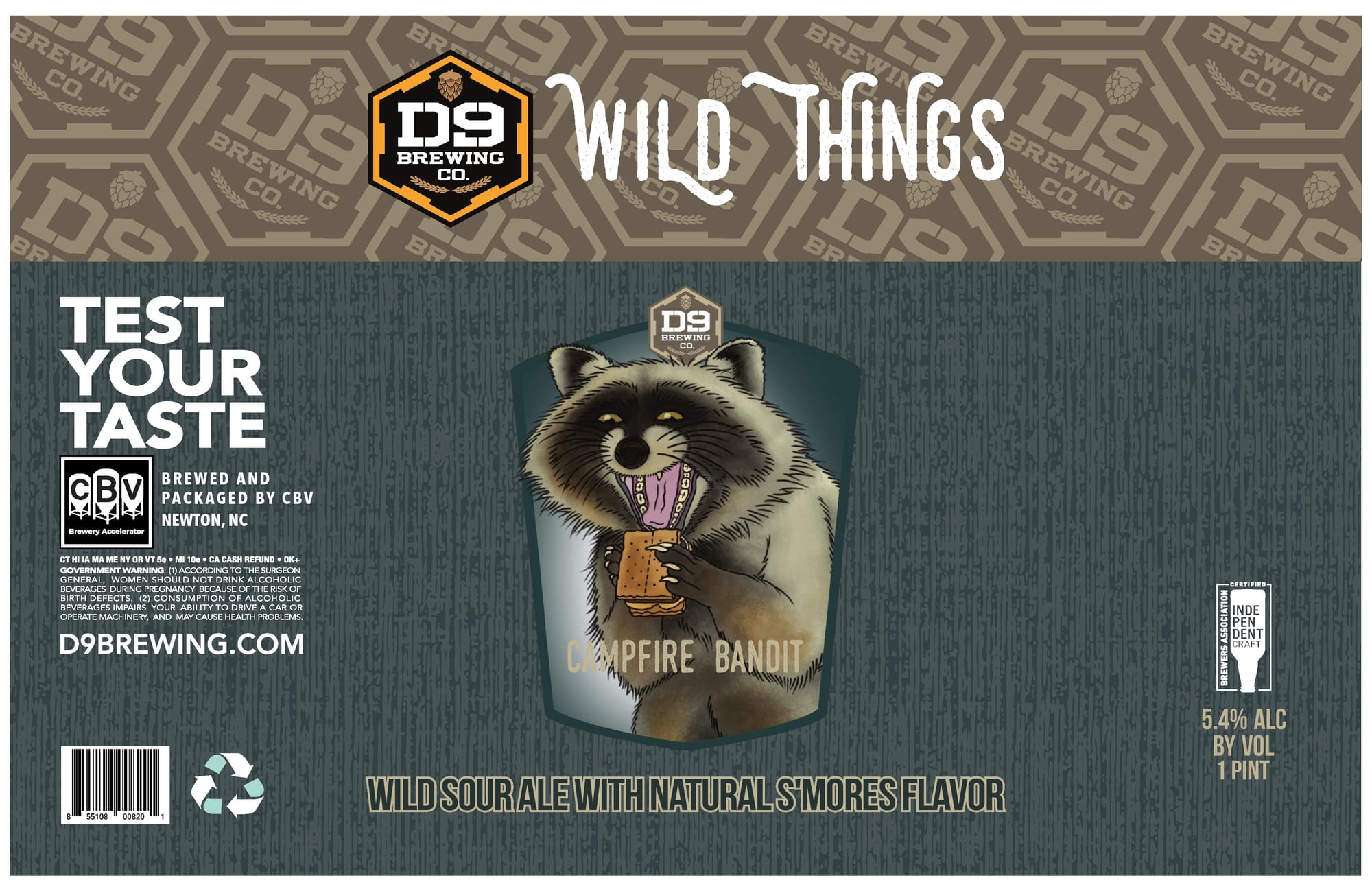 Campfire Bandit by D9 Brewing Co. - beer label